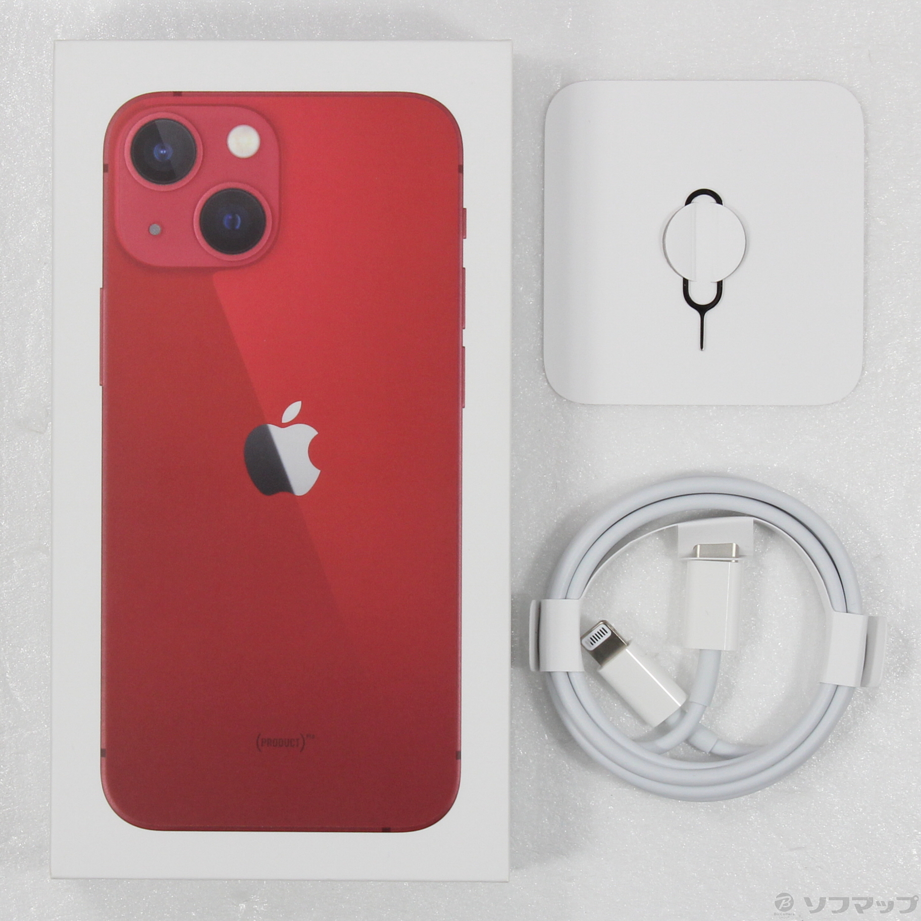 中古】iPhone13 mini 128GB プロダクトレッド MLJG3J／A SIMフリー 