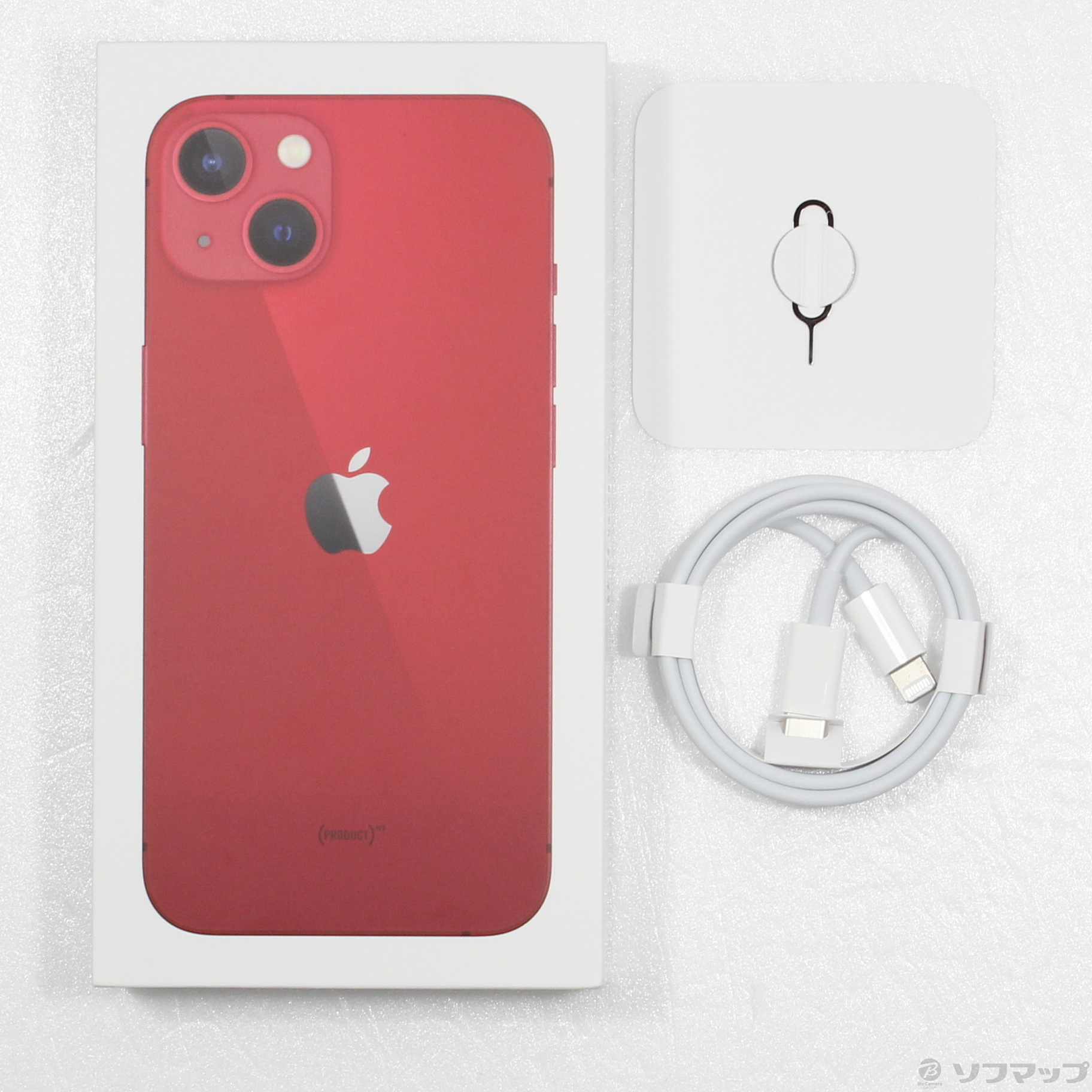 中古】iPhone13 128GB プロダクトレッド MLNF3J／A SIMフリー