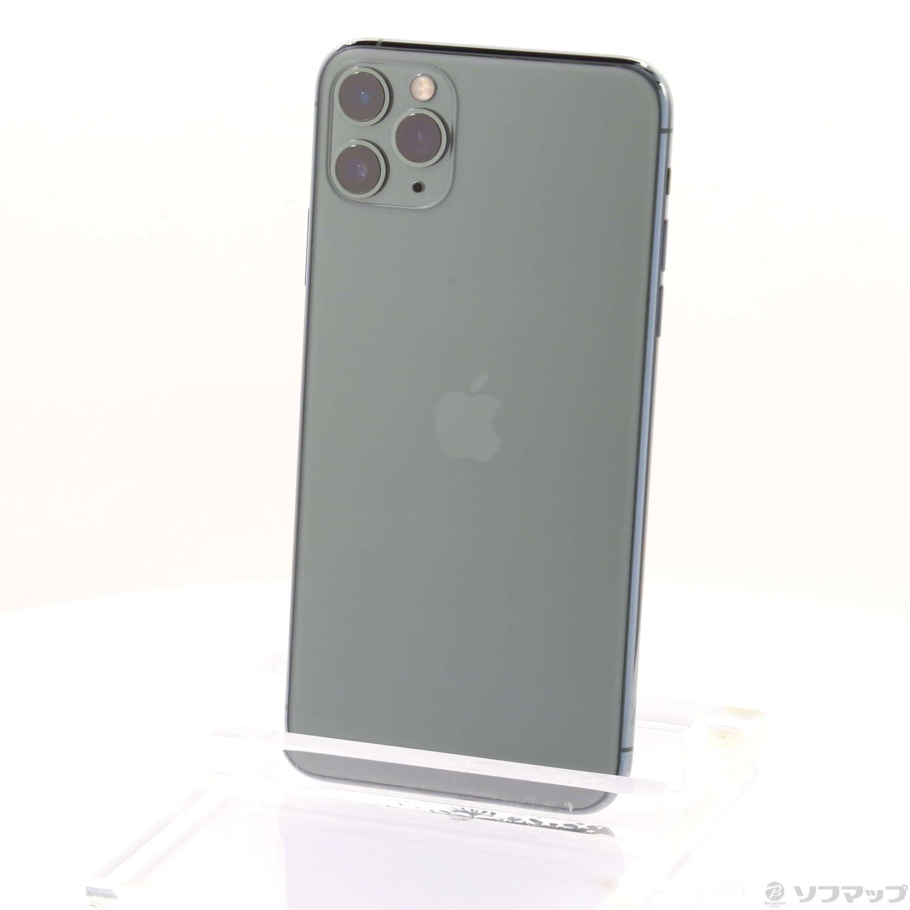 中古】iPhone11 Pro Max 256GB ミッドナイトグリーン MWHM2J／A SIM