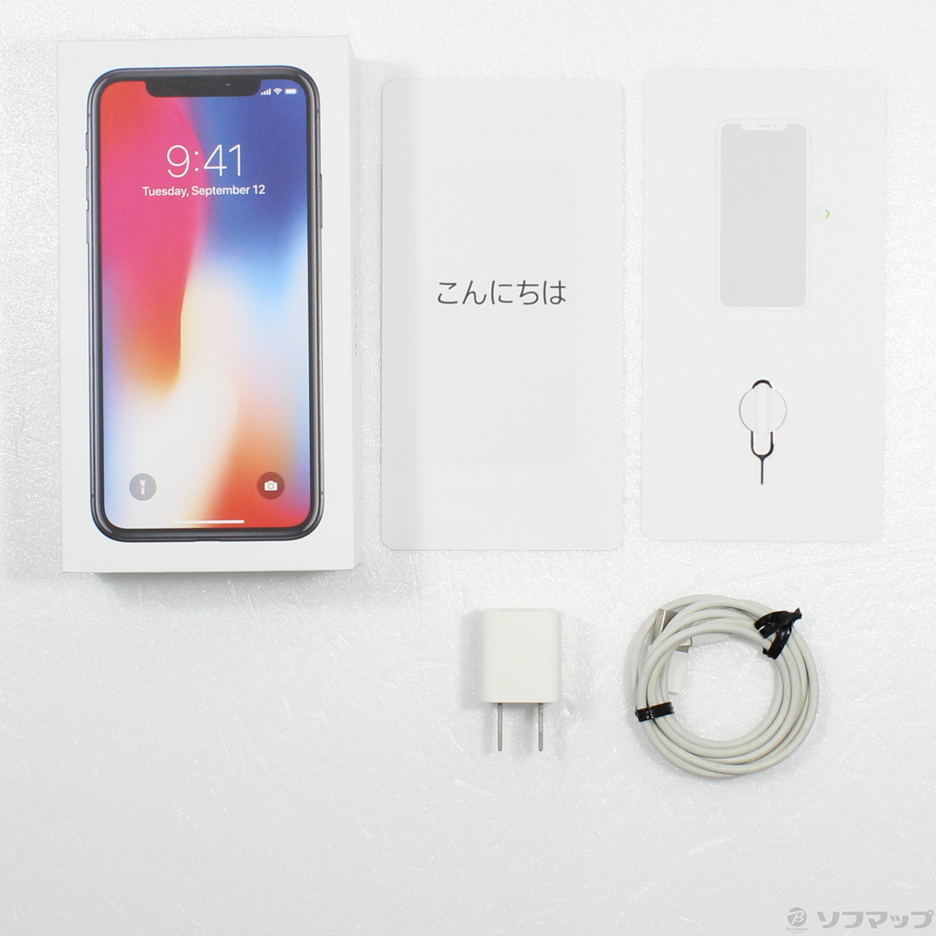 中古】iPhoneX 256GB スペースグレイ MQC12J／A SIMフリー