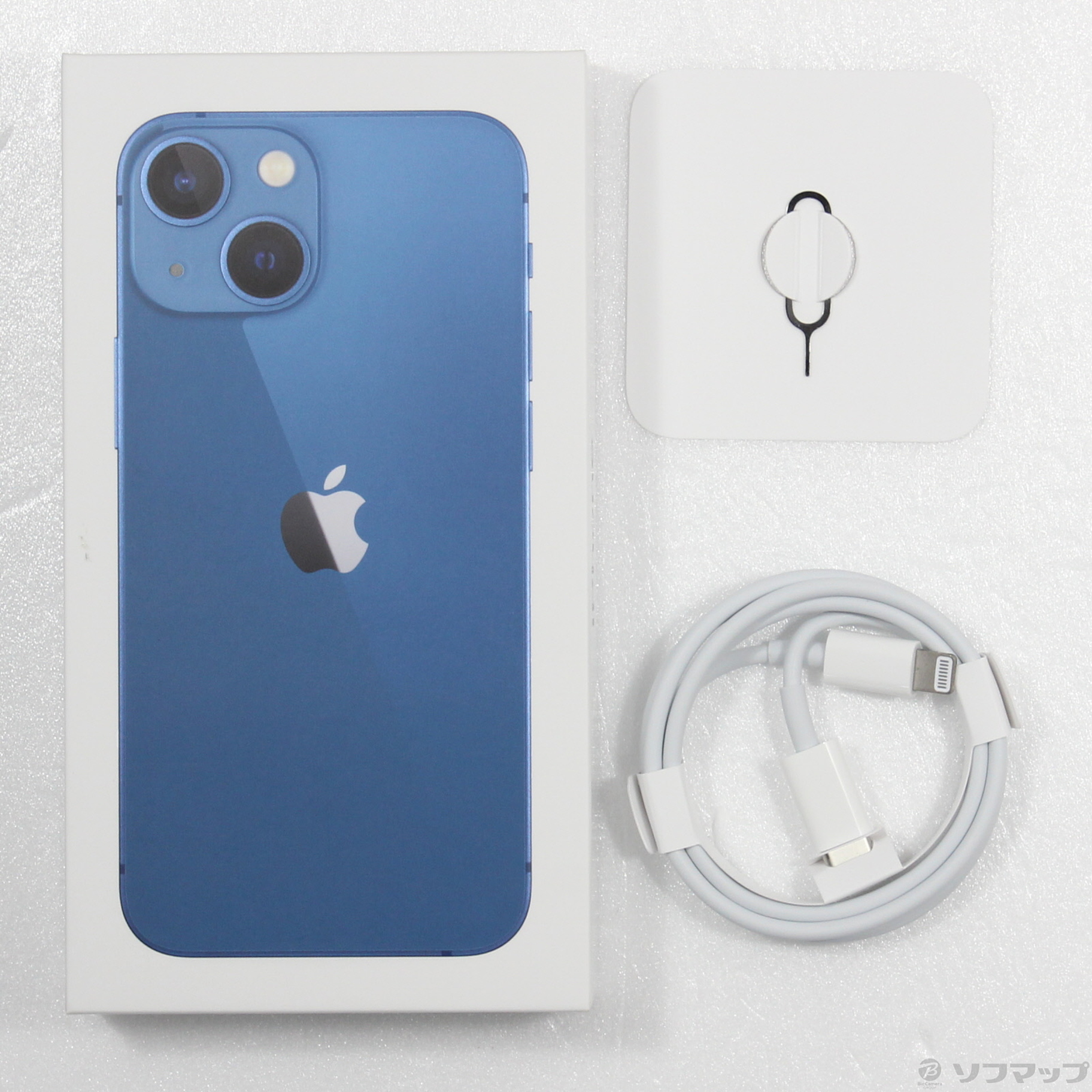 中古】iPhone13 mini 256GB ブルー MLJN3J／A SIMフリー 