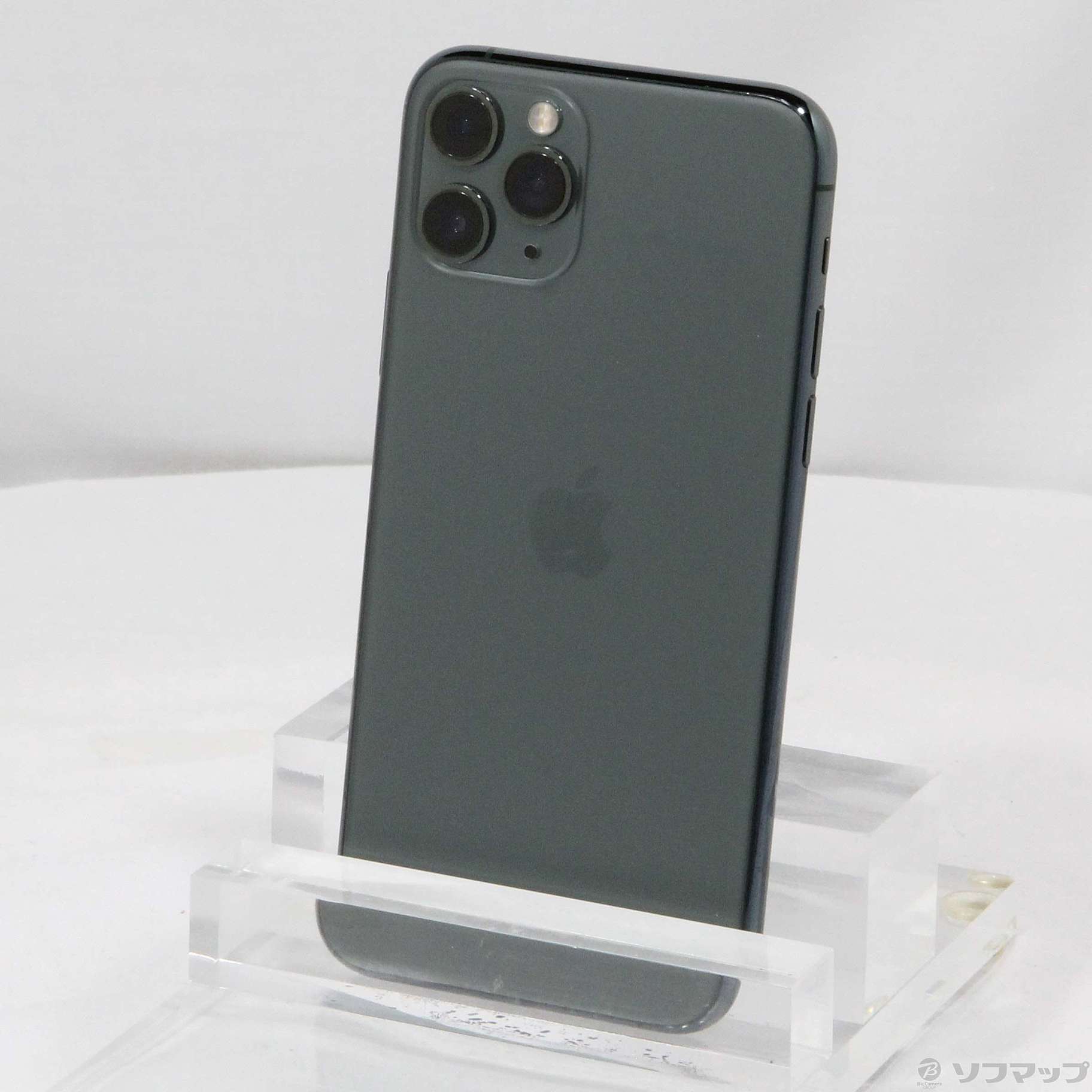 中古】iPhone11 Pro 256GB ミッドナイトグリーン MWCC2J／A SIMフリー