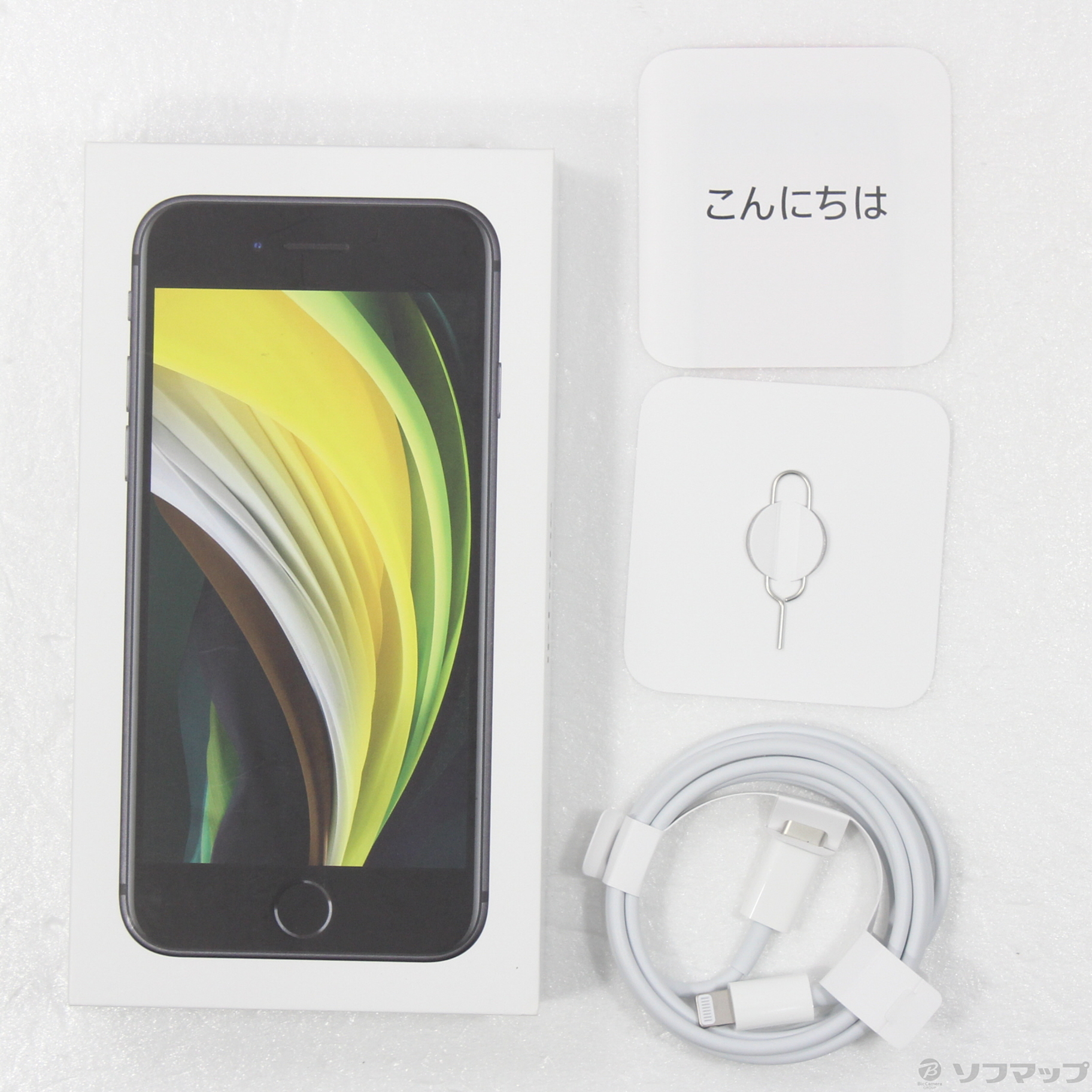 中古】iPhone SE 第2世代 64GB ブラック MHGP3J／A SIMフリー