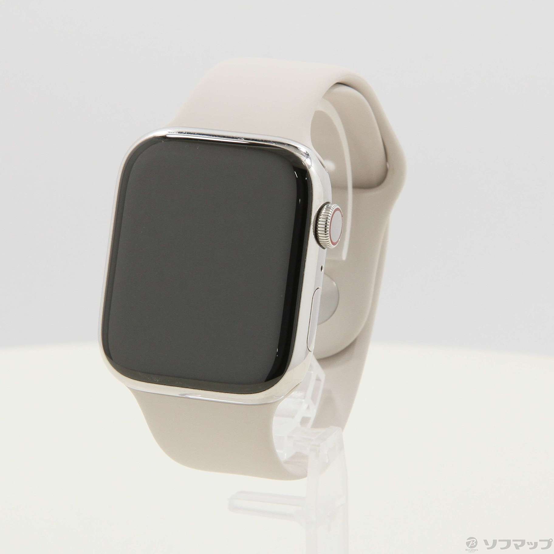 中古】Apple Watch Series 7 GPS + Cellular 45mm シルバーステンレス