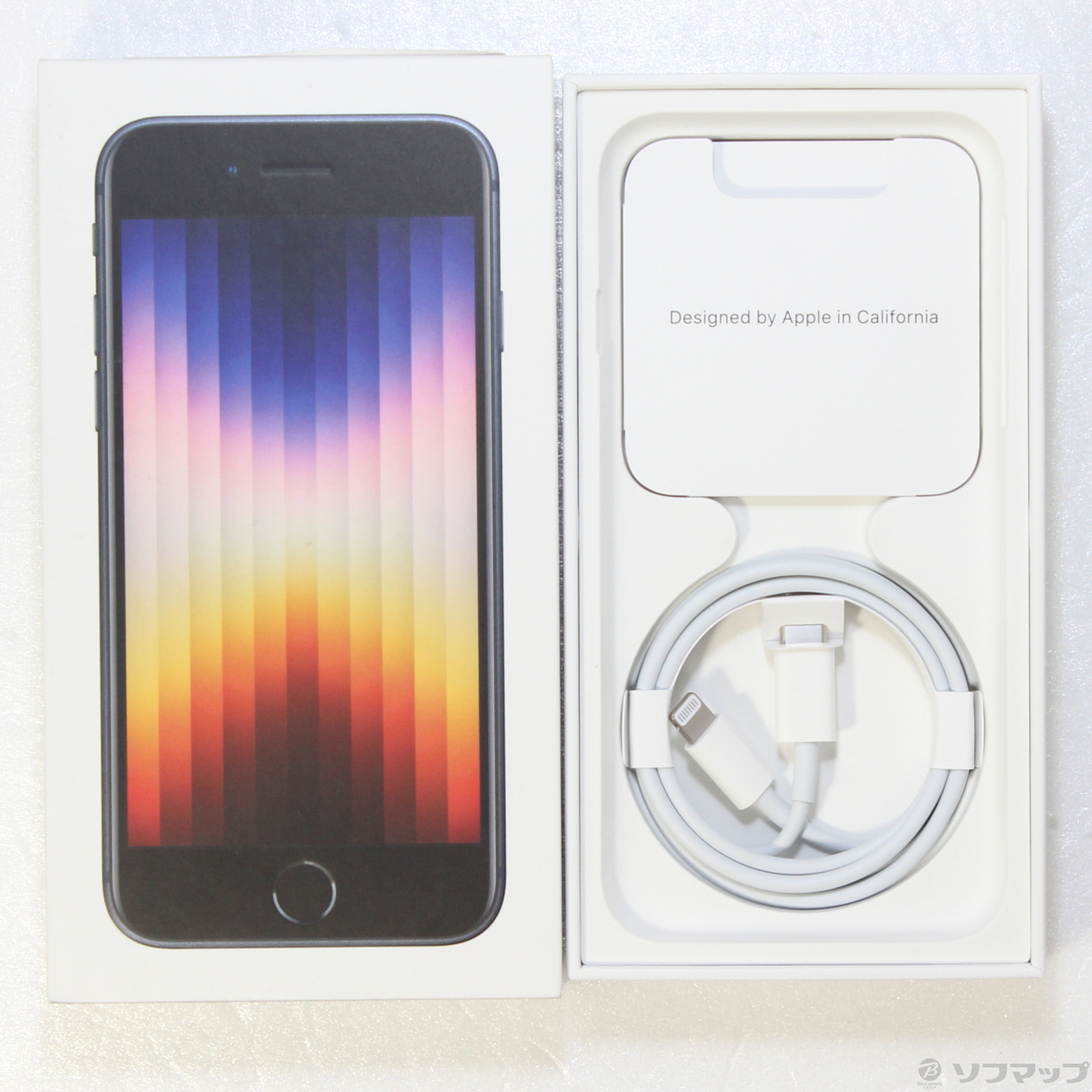 中古】iPhone SE 第3世代 64GB ミッドナイト MMYC3J／A SIMフリー