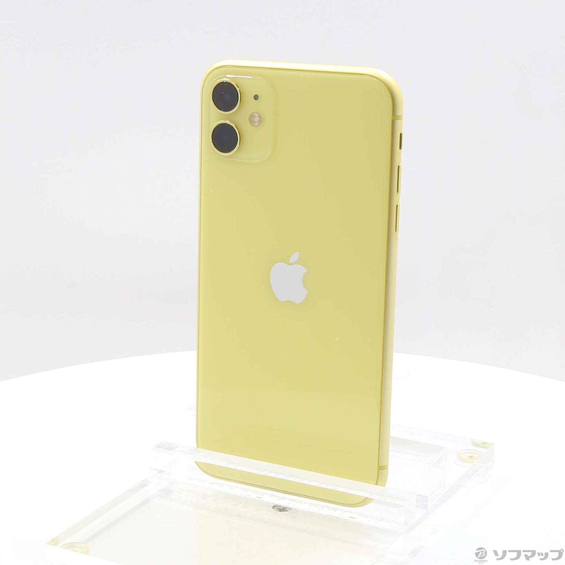 (中古)Apple iPhone11 128GB イエロー MWM42J/A SIMフリー(371-ud)