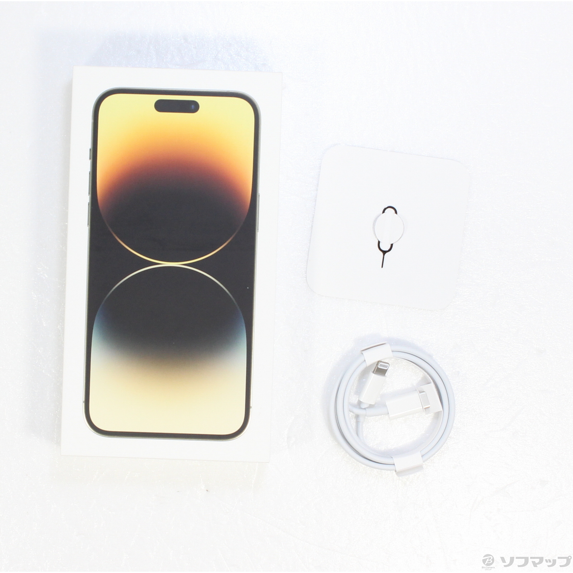 中古】iPhone14 Pro Max 256GB ゴールド MQ9D3J／A SIMフリー