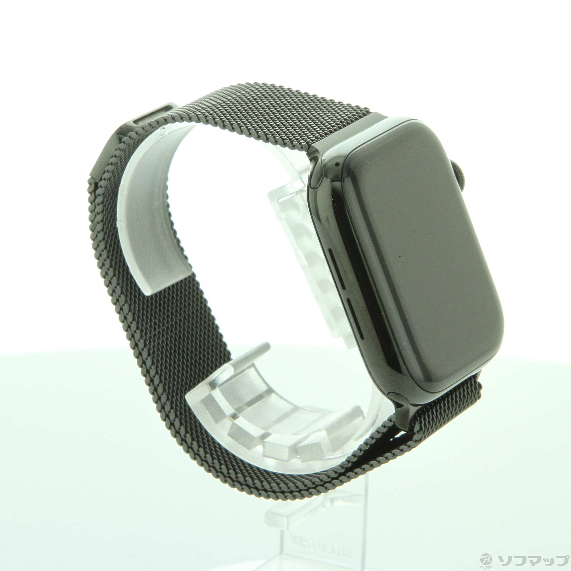 〔中古品〕 Apple Watch Series 5 GPS + Cellular 44mm スペースブラックステンレススチールケース  スペースブラックミラネーゼループ