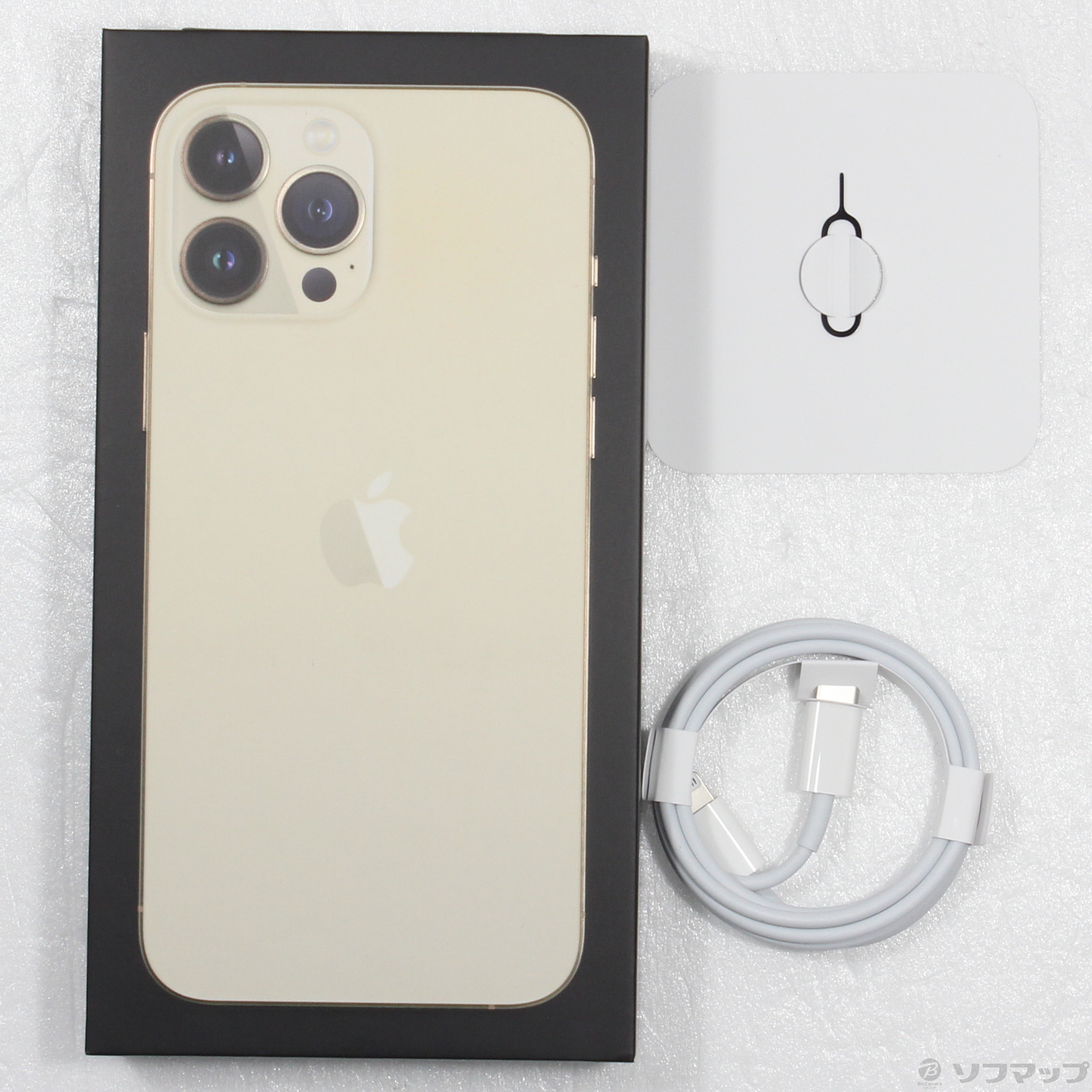 中古】iPhone13 Pro Max 128GB ゴールド MLJ63J／A SIMフリー