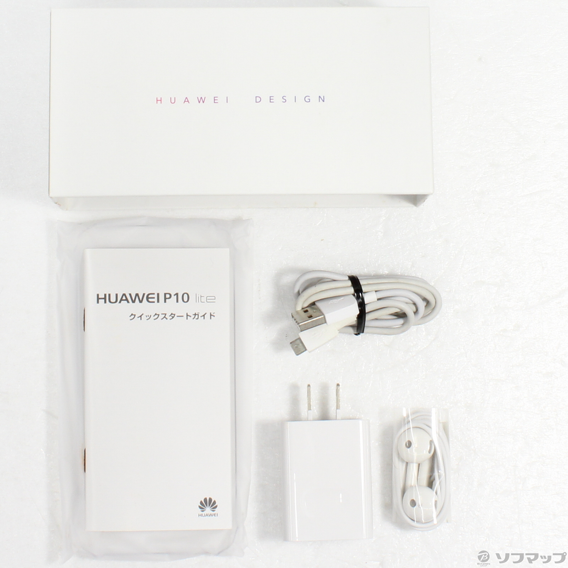 中古】HUAWEI P10 lite 32GB プラチナゴールド WAS-LX2J-PL SIMフリー