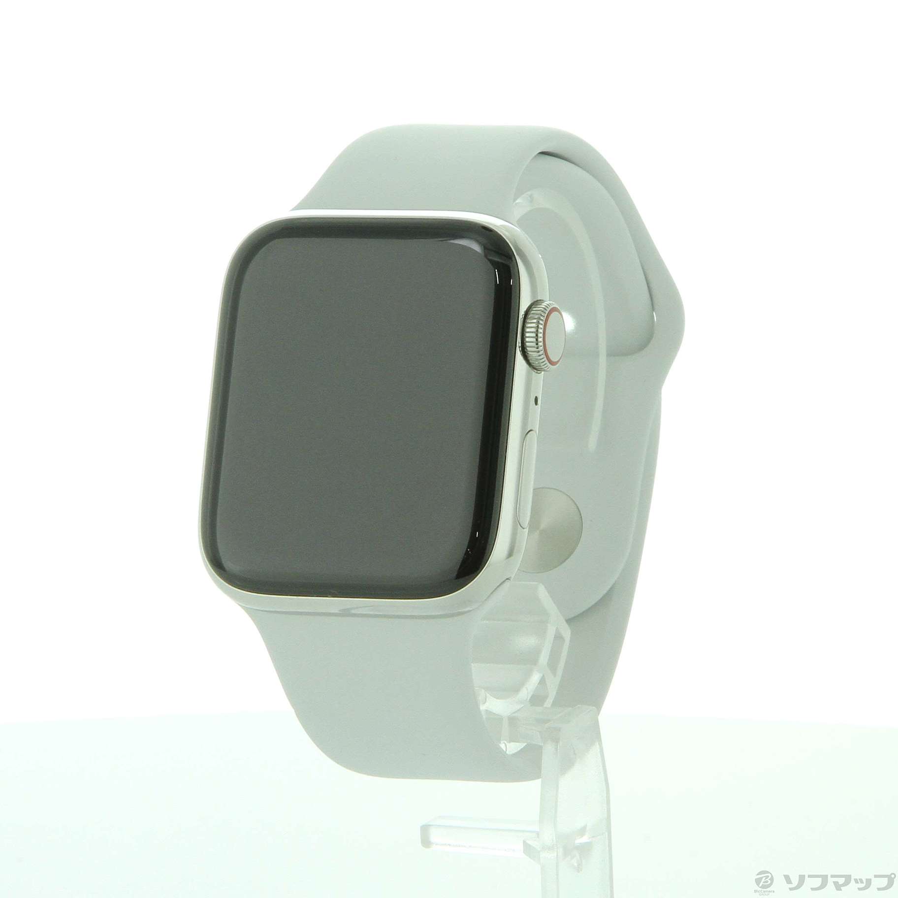 Apple Watch Series 6 GPS 44mm シルバーステンレススチールケース ホワイトスポーツバンド