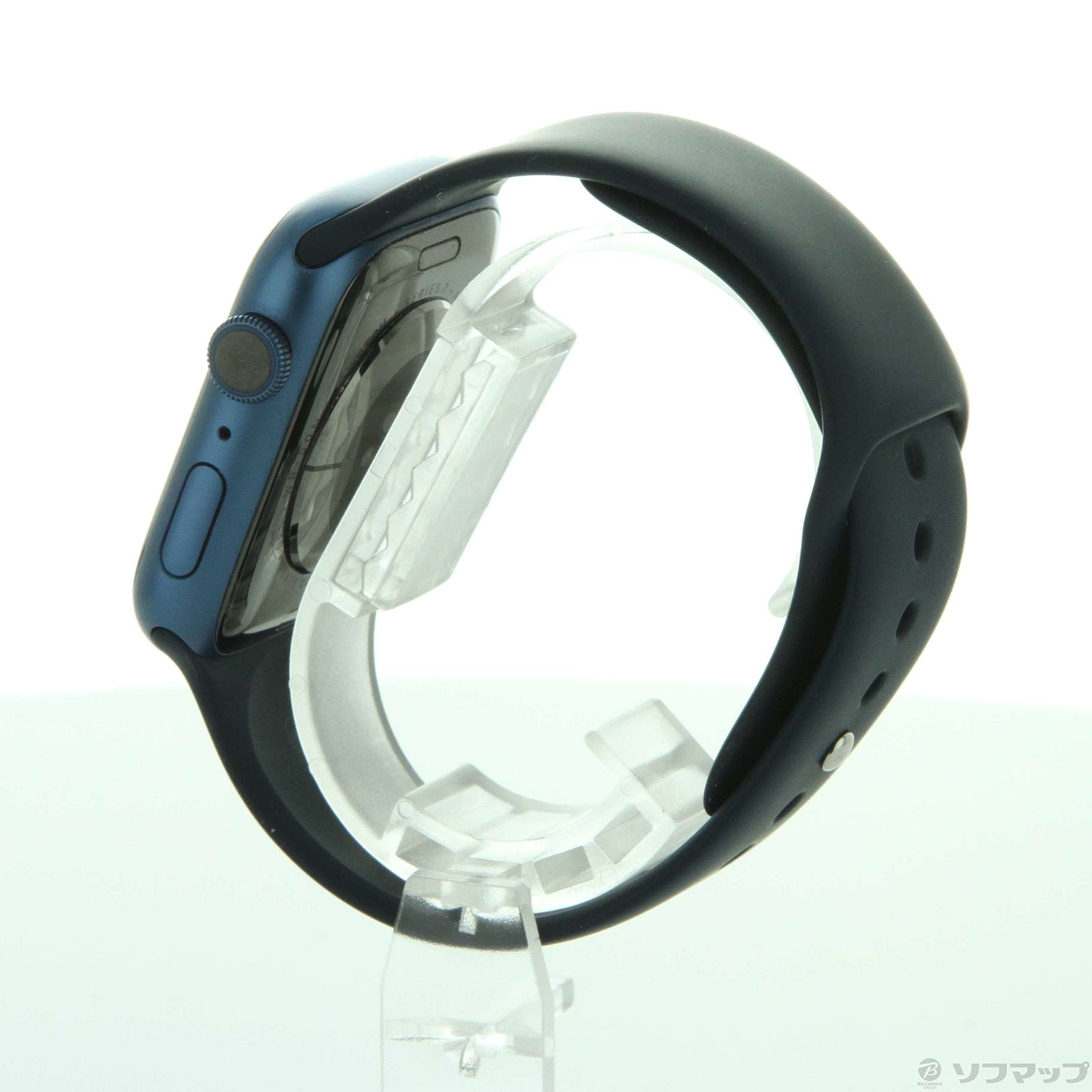 中古品〕 Apple Watch Series 7 GPS 45mm ブルーアルミニウムケース ...