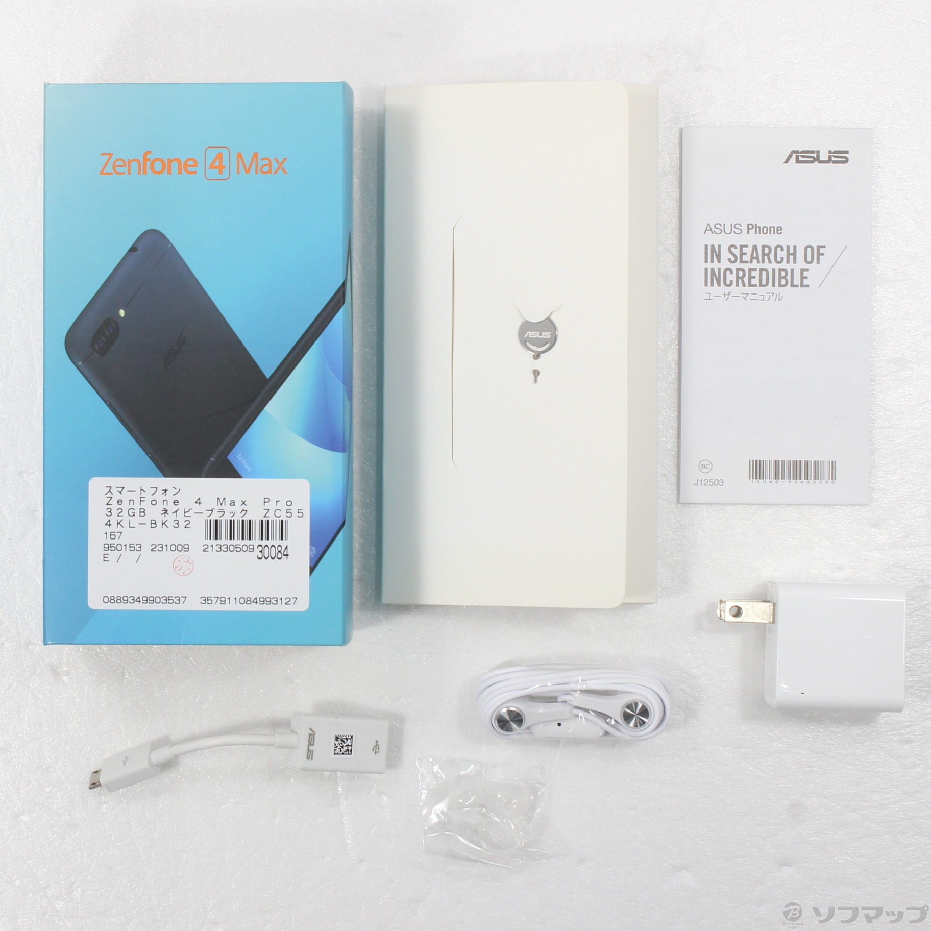 中古】ZenFone 4 Max Pro 32GB ネイビーブラック ZC554KL-BK32S4BKS