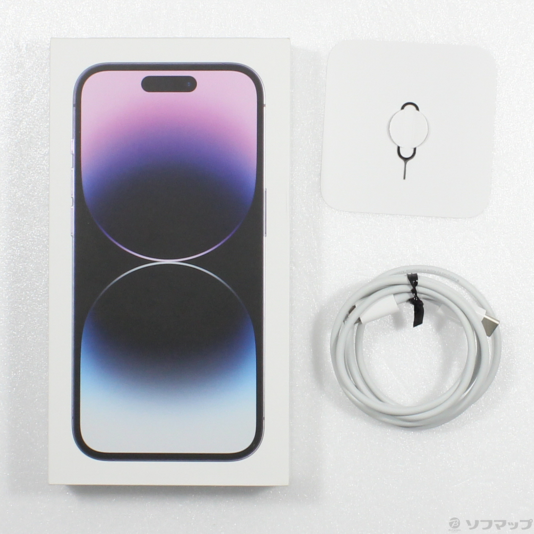 中古】iPhone14 Pro 1TB ディープパープル MQ313J／A SIMフリー 