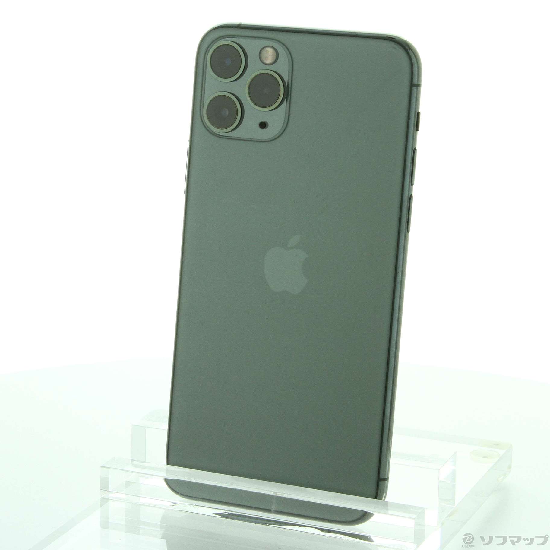 中古】iPhone11 Pro 64GB ミッドナイトグリーン MWC62J／A SoftBank