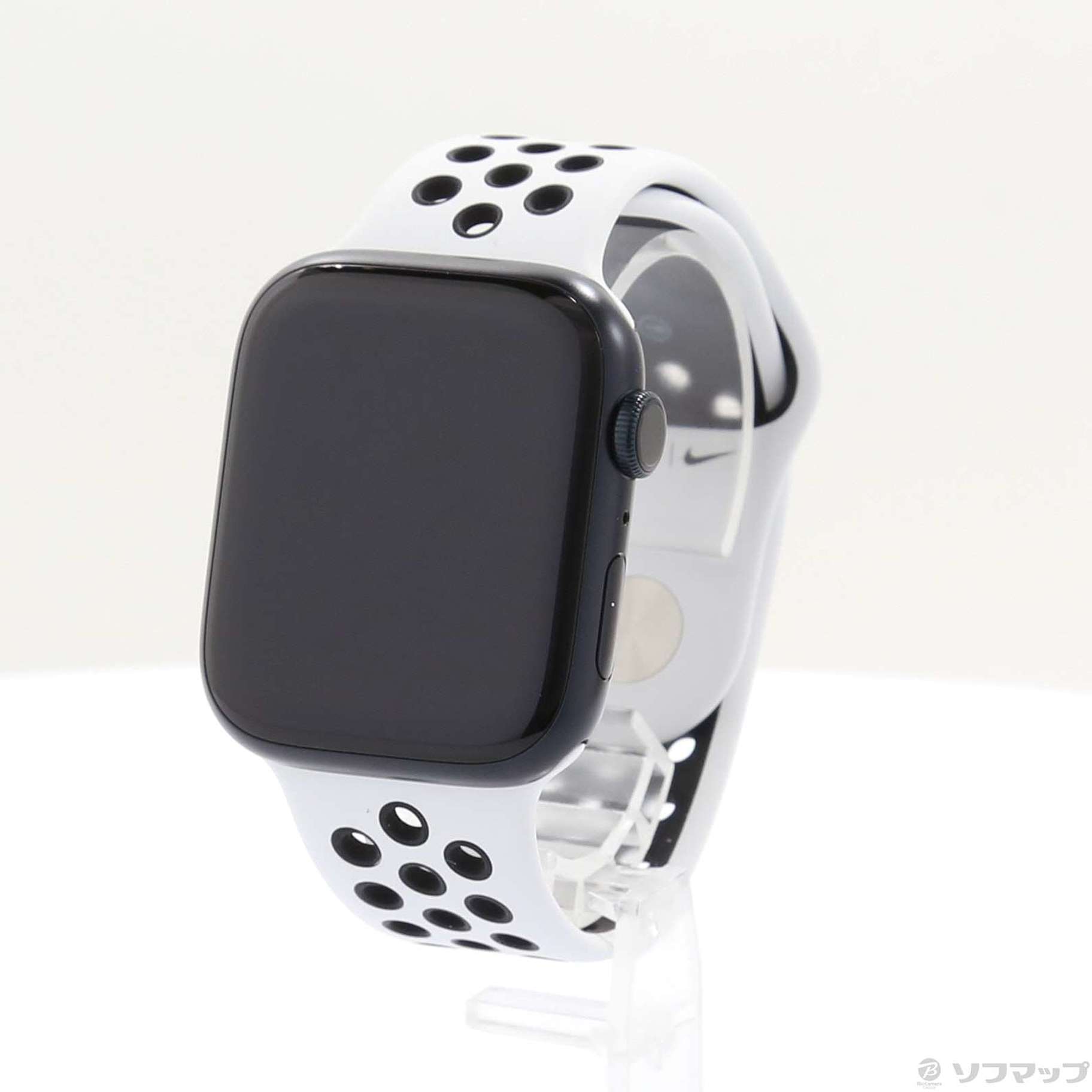 Apple Watch Series 8 GPS 45mm ミッドナイトアルミニウムケース サミットホワイト／ブラックNikeスポーツバンド