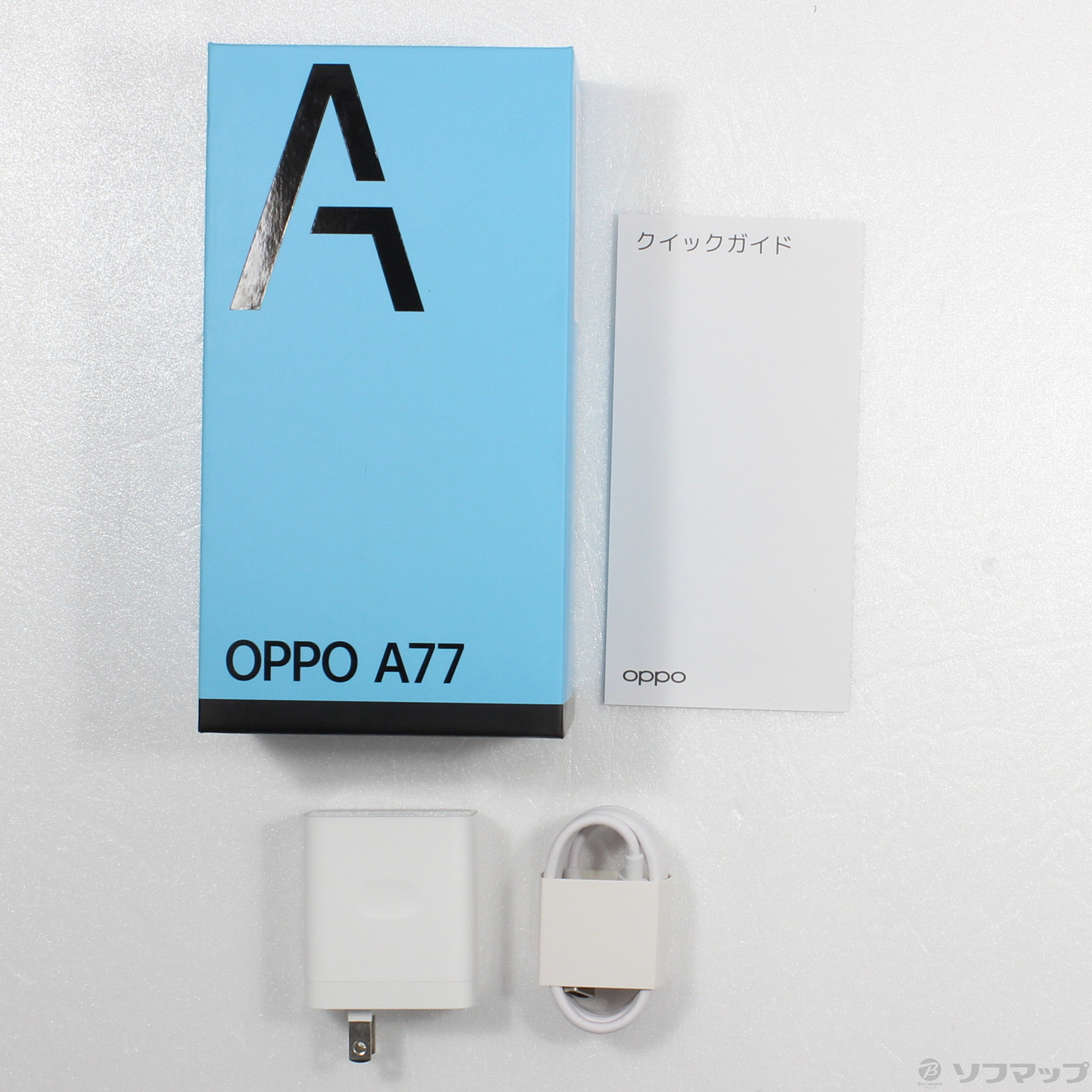 中古】OPPO A77 128GB ブルー CPH2385 SIMフリー [2133050952307