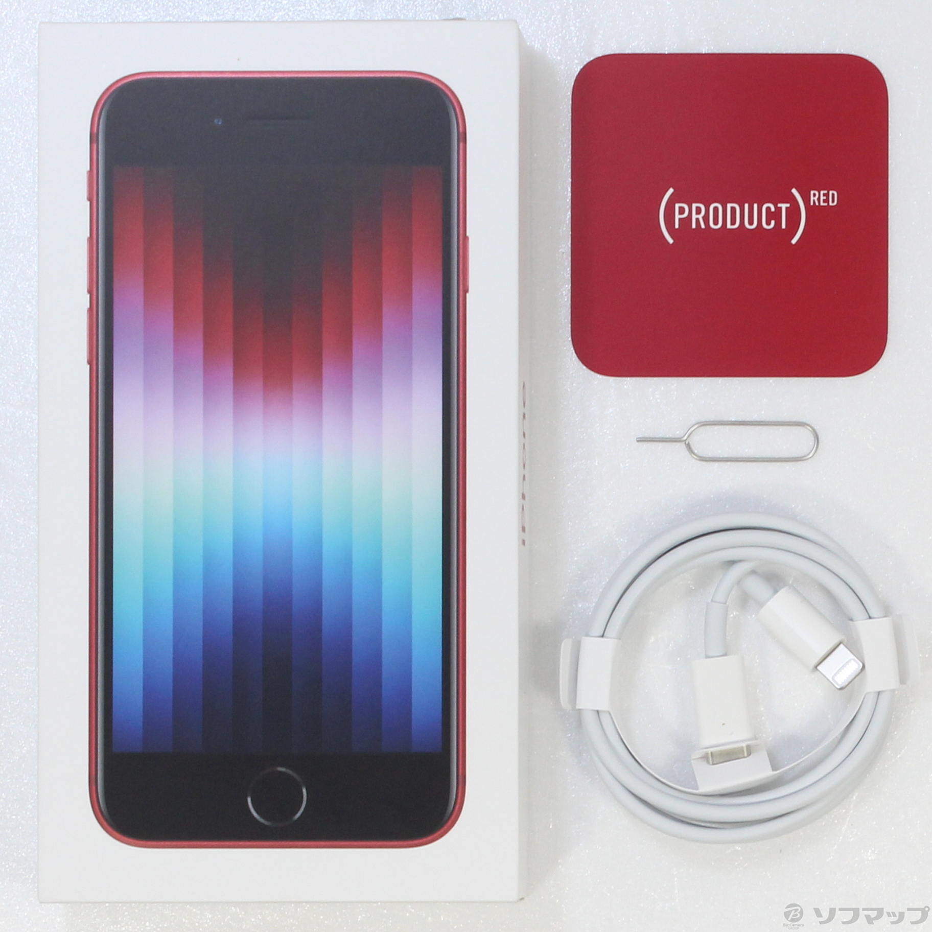 中古】iPhone SE 第3世代 128GB プロダクトレッド MMYH3J／A SIMフリー