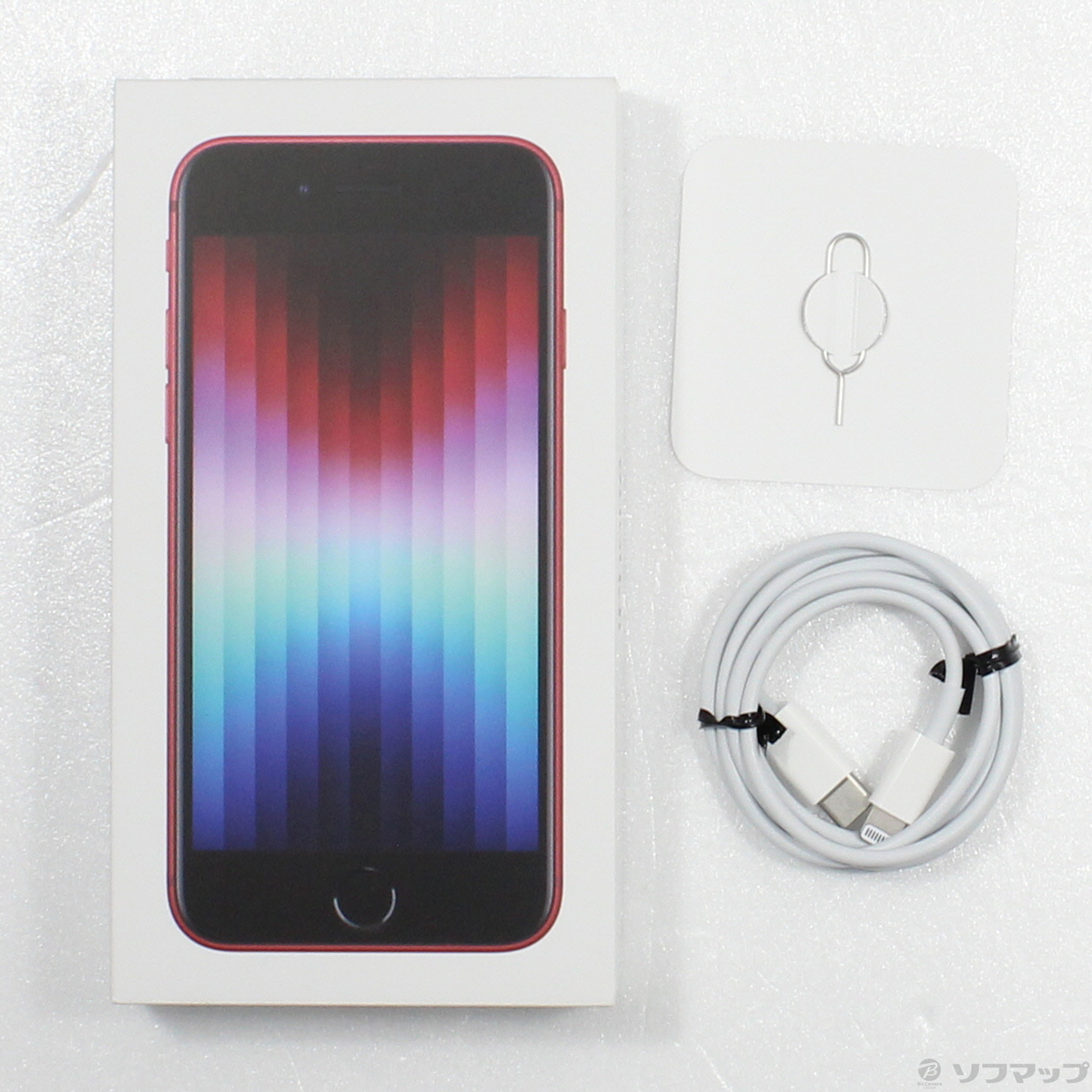 中古】iPhone SE 第3世代 128GB プロダクトレッド MMYH3J／A SIMフリー