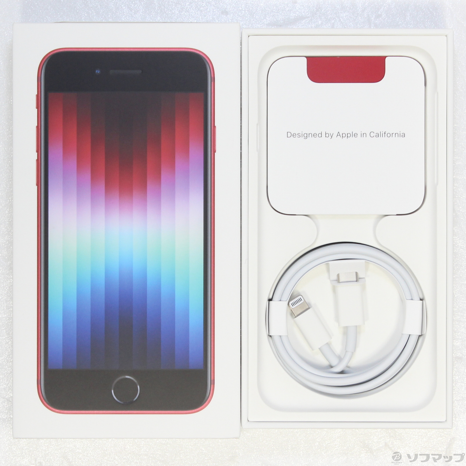 中古】iPhone SE 第3世代 128GB プロダクトレッド MMYH3J／A SIMフリー