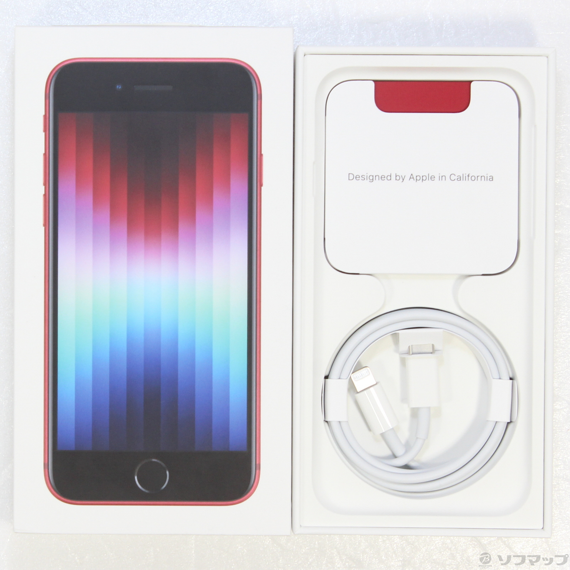 中古】iPhone SE 第3世代 128GB プロダクトレッド MMYH3J／A SIMフリー