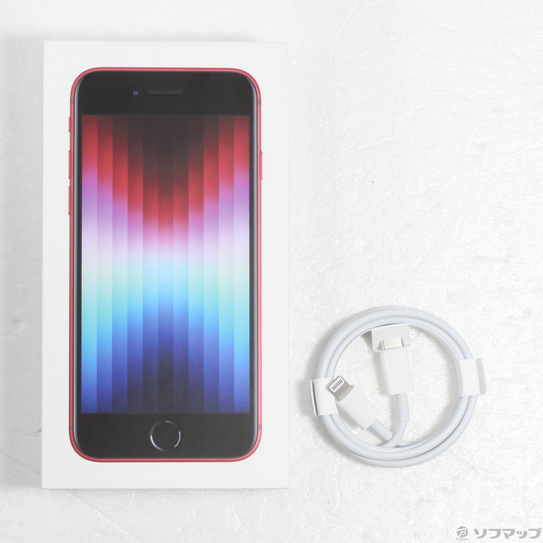 中古】iPhone SE 第3世代 128GB プロダクトレッド MMYH3J／A SIMフリー