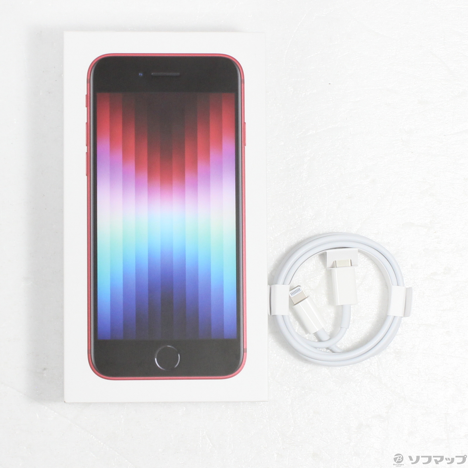 中古】iPhone SE 第3世代 128GB プロダクトレッド MMYH3J／A SIMフリー