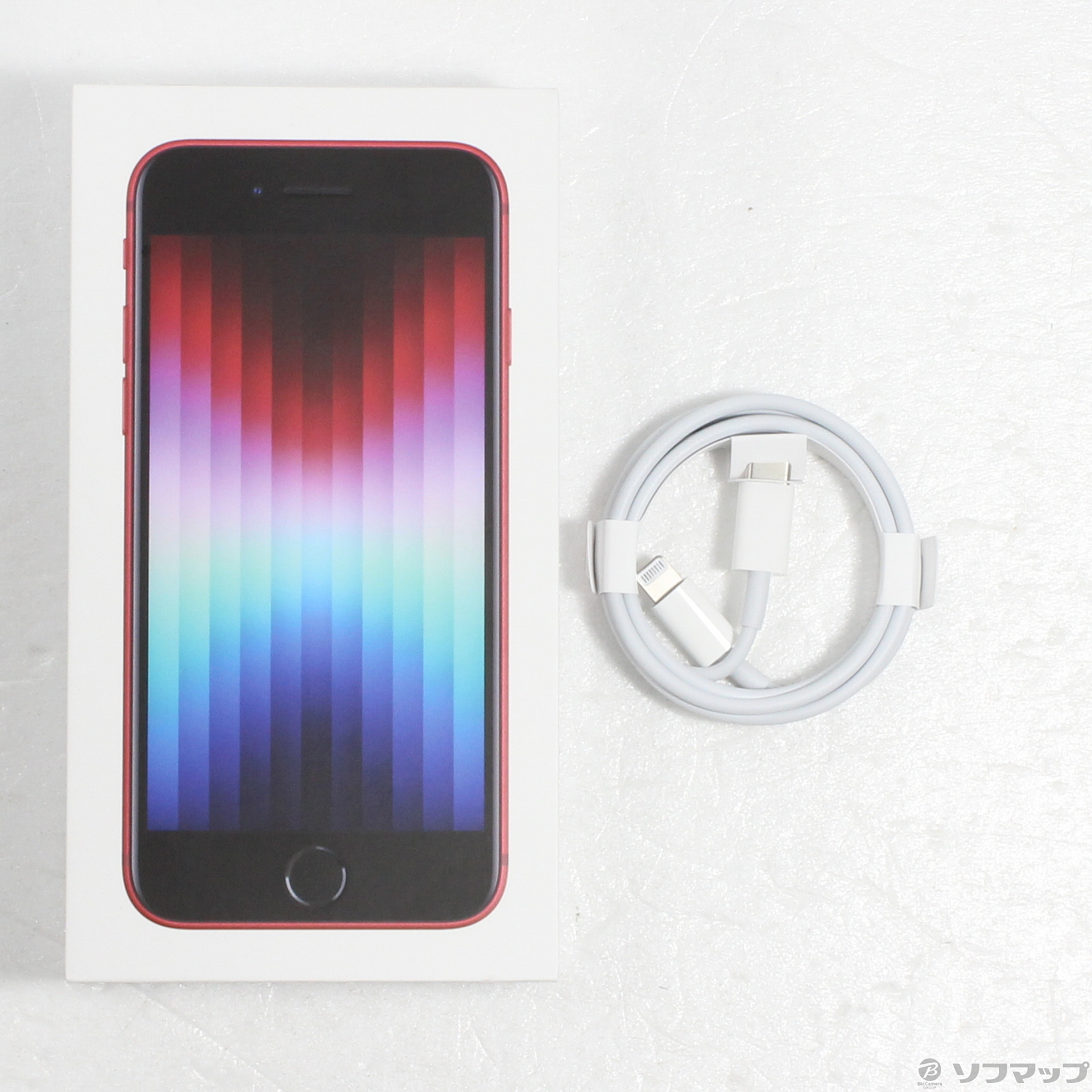 中古】iPhone SE 第3世代 128GB プロダクトレッド MMYH3J／A SIMフリー