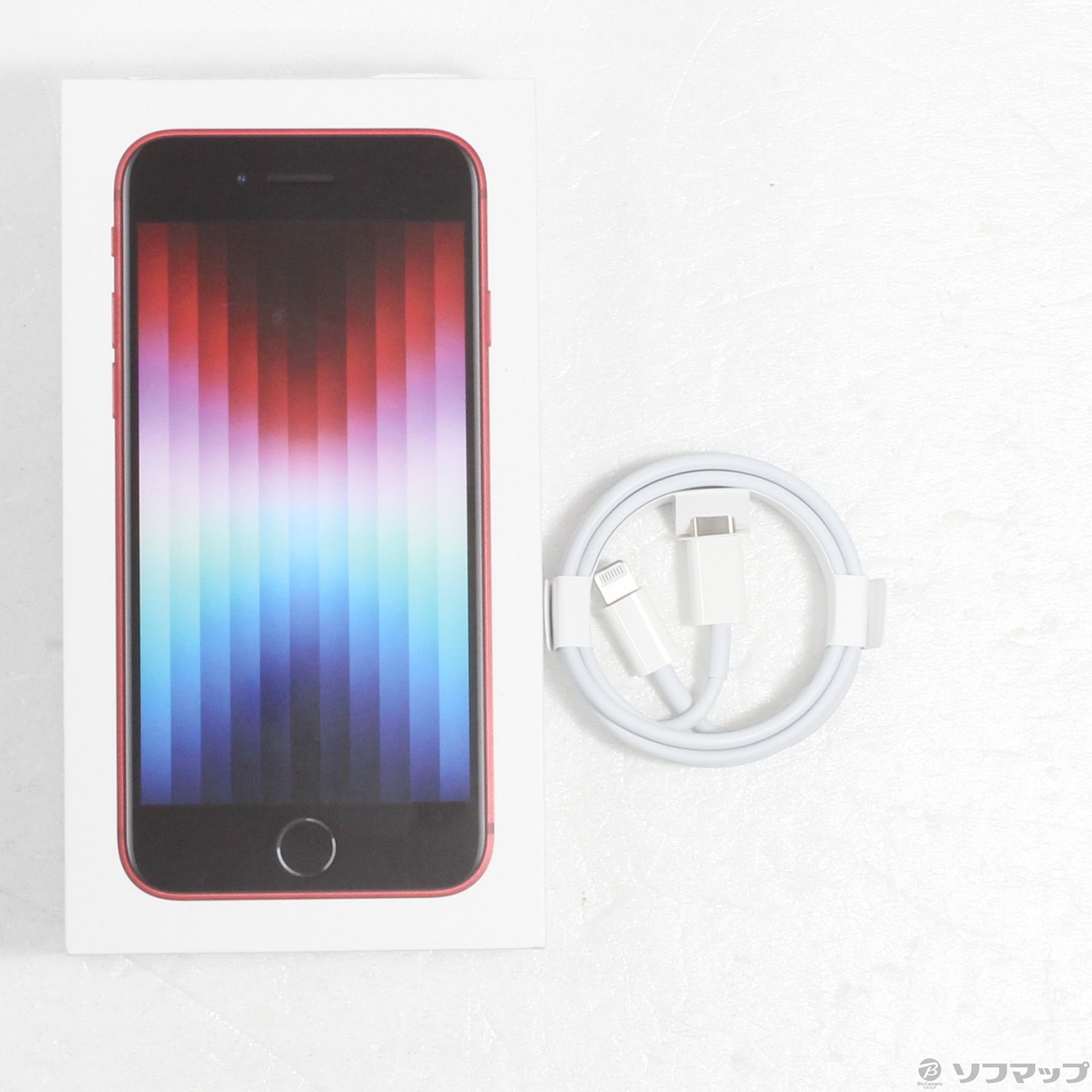 中古】iPhone SE 第3世代 128GB プロダクトレッド MMYH3J／A SIMフリー