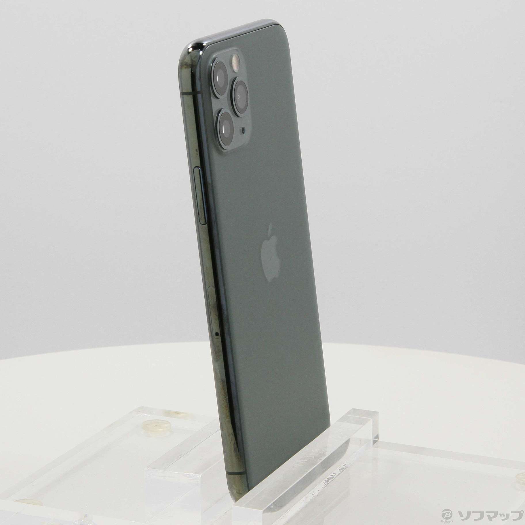 中古】iPhone11 Pro 512GB ミッドナイトグリーン MWCG2J／A SIMフリー