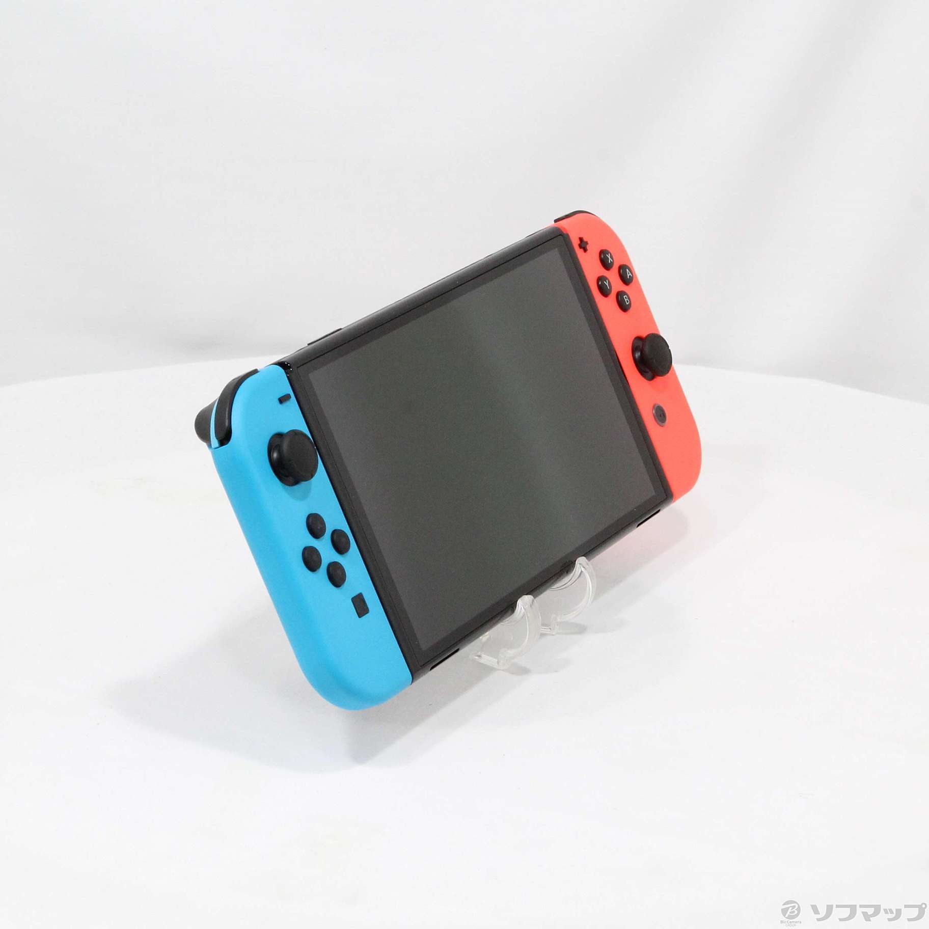 中古】Nintendo Switch 有機ELモデル Joy-Con(L) ネオンブルー／(R