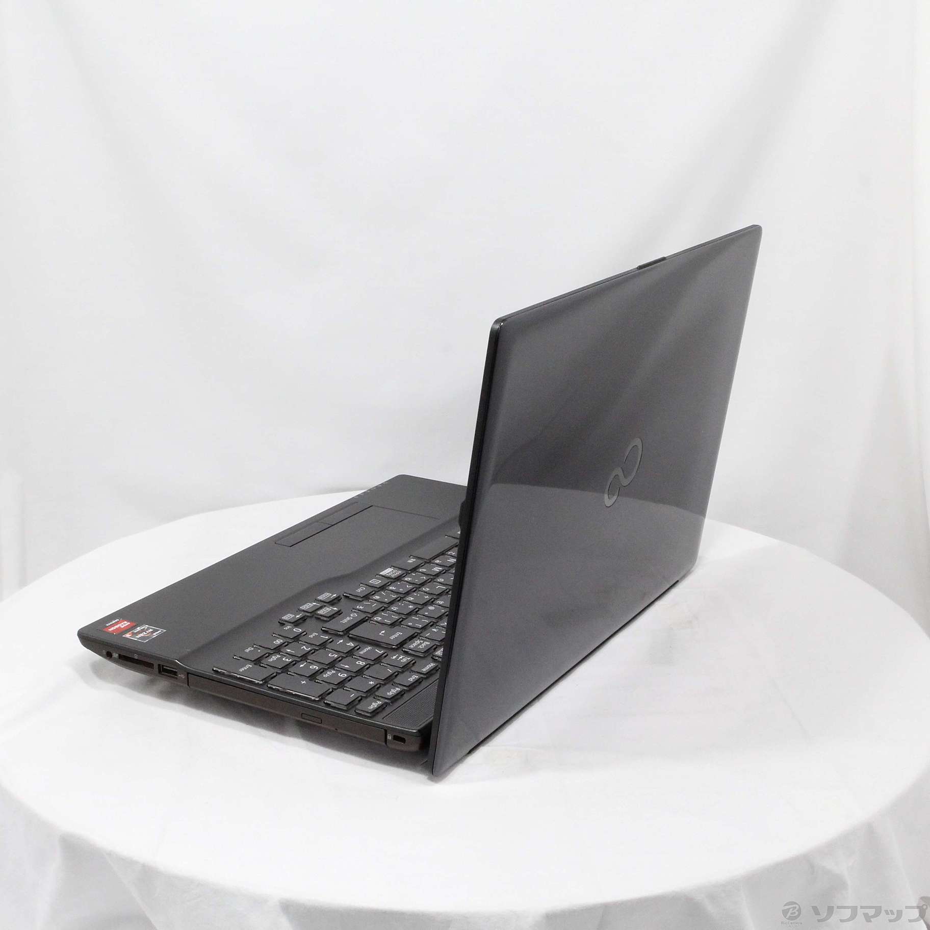 〔中古品〕 LIFEBOOK AH43／F3 FMVA43F3B ブライトブラック ［AMD Ryzen 3 5300U  (2.6GHz)／8GB／SSD256GB／15.6インチワイド］