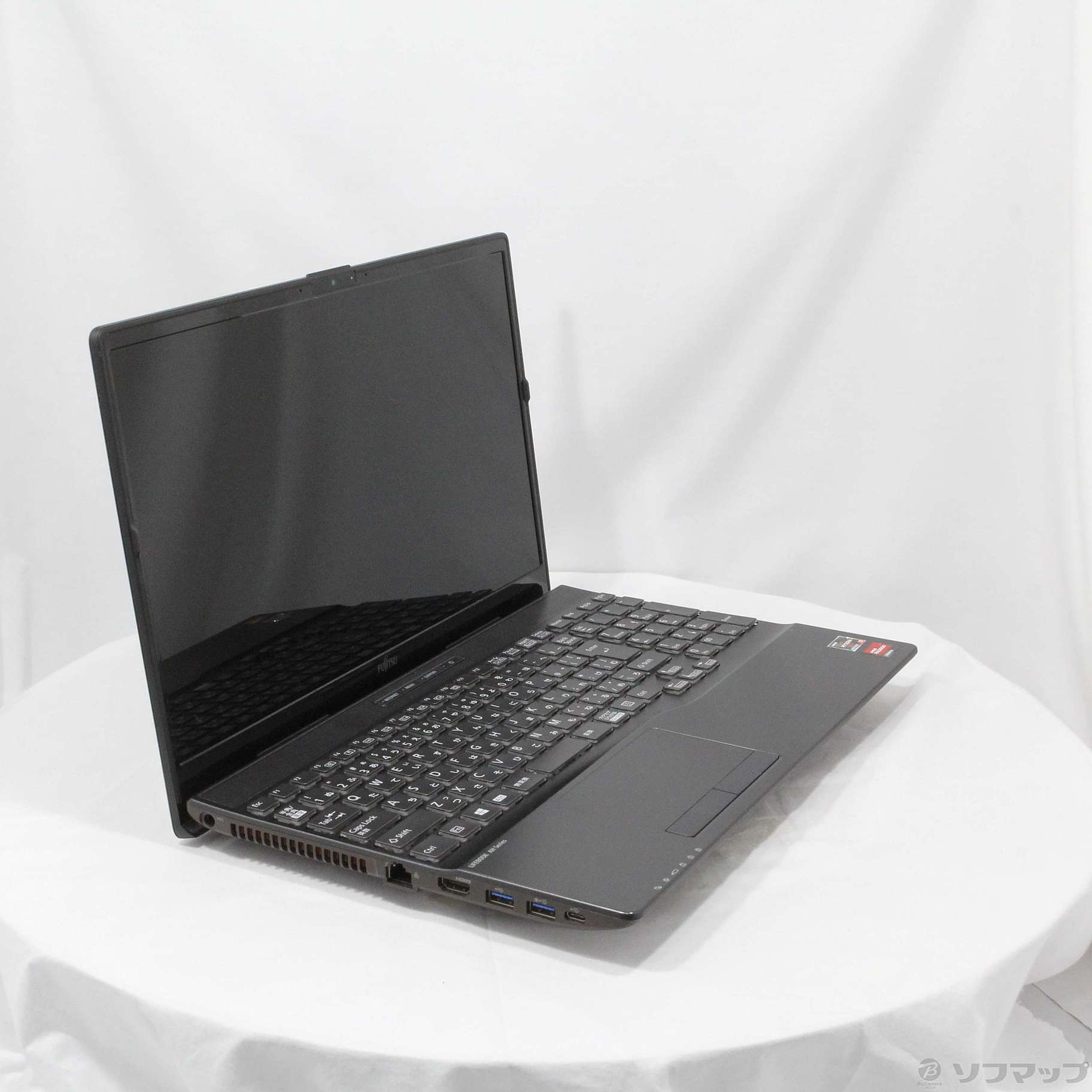 〔中古品〕 LIFEBOOK AH43／F3 FMVA43F3B ブライトブラック ［AMD Ryzen 3 5300U  (2.6GHz)／8GB／SSD256GB／15.6インチワイド］