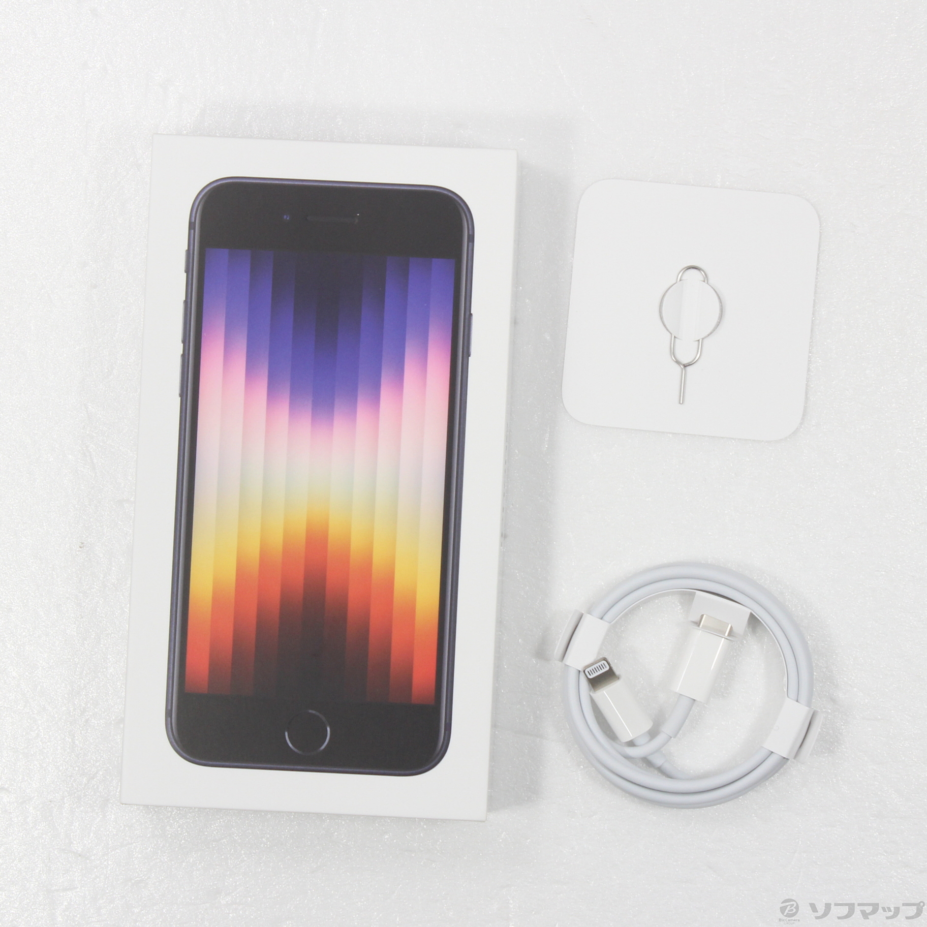 中古】iPhone SE 第3世代 64GB ミッドナイト MMYC3J／A SIM