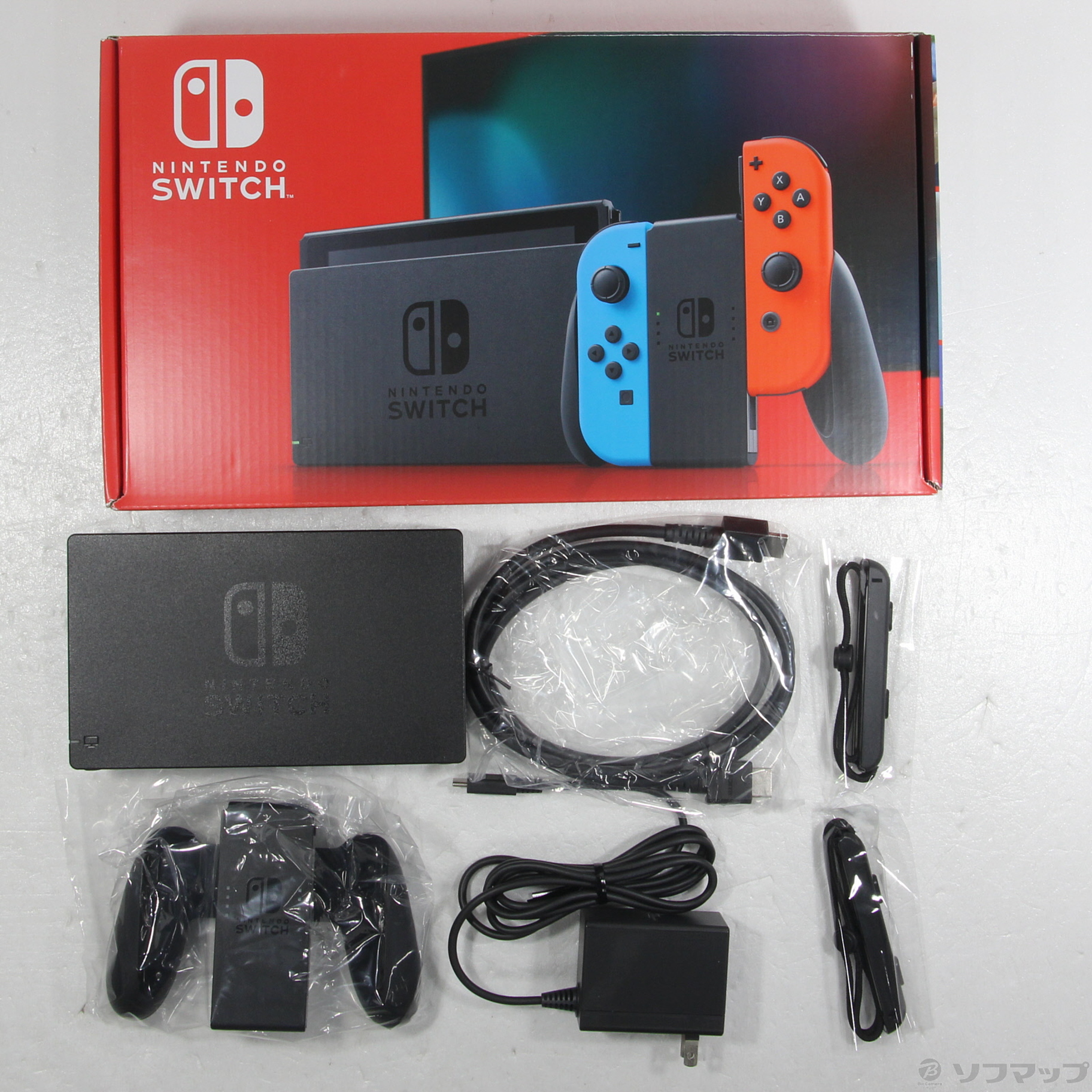 中古】Nintendo Switch Joy-Con (L) ネオンブルー／ (R) ネオンレッド