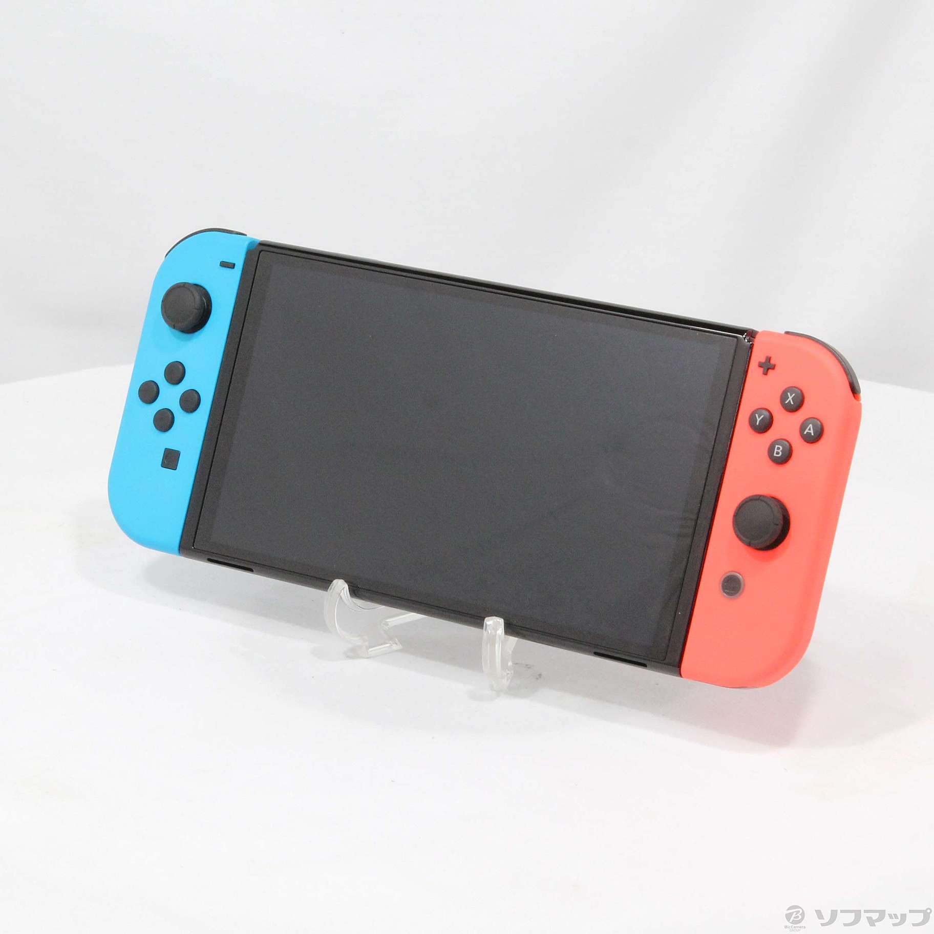 中古】Nintendo Switch 有機ELモデル Joy-Con(L) ネオンブルー／(R