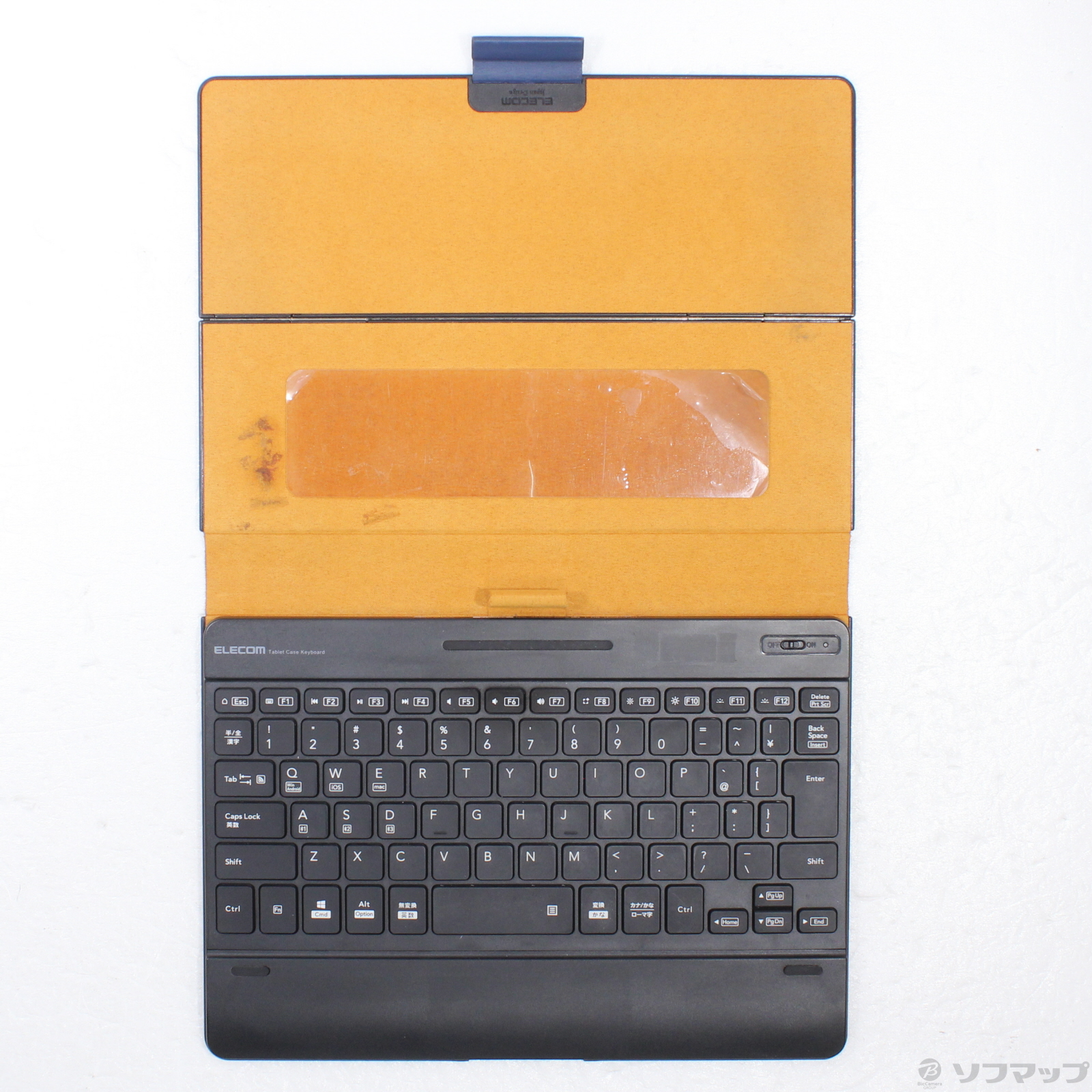 中古】タブレットケース付きワイヤレスBluetoothキーボード TK-CAP03BU