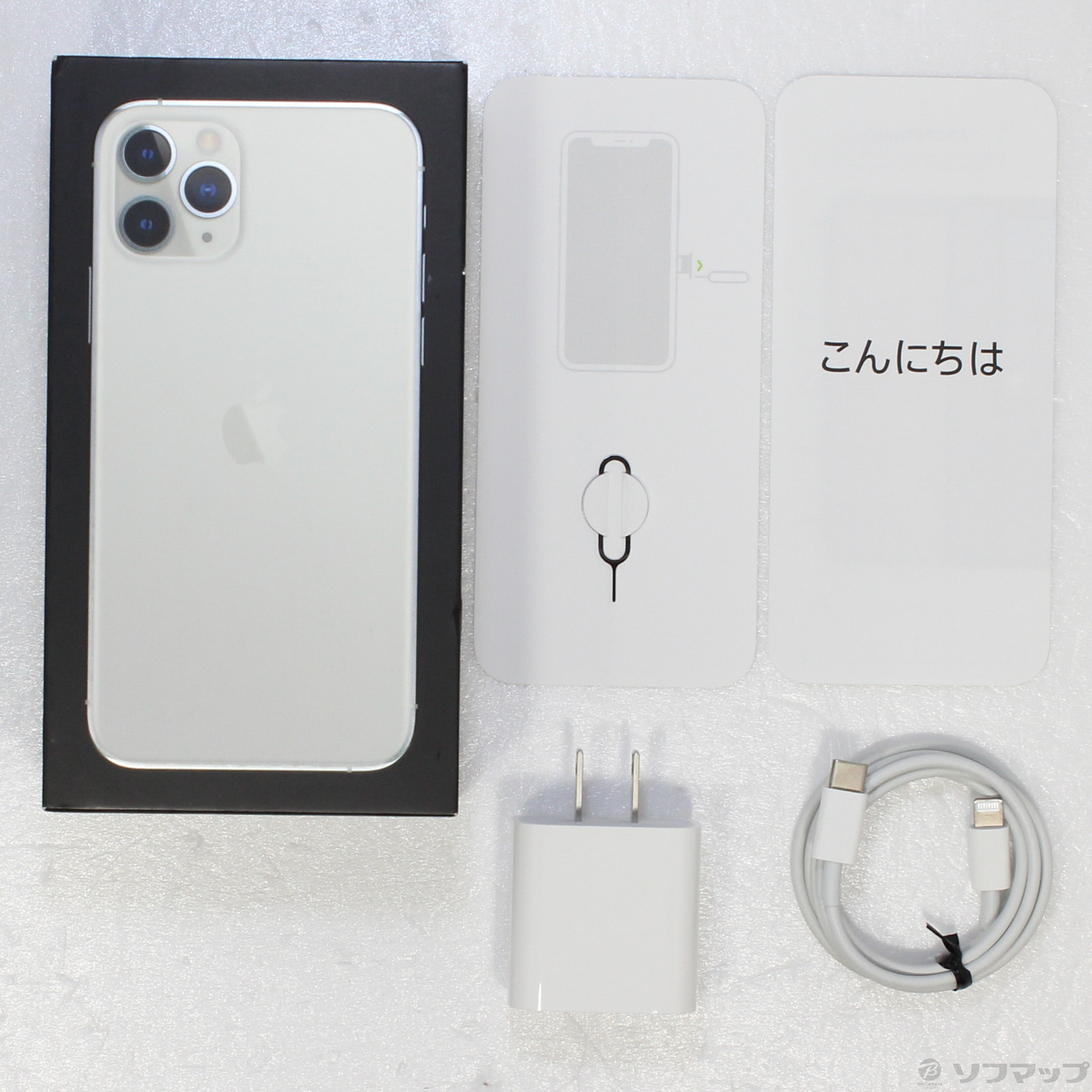 中古】iPhone11 Pro 64GB シルバー MWC32J／A SIMフリー