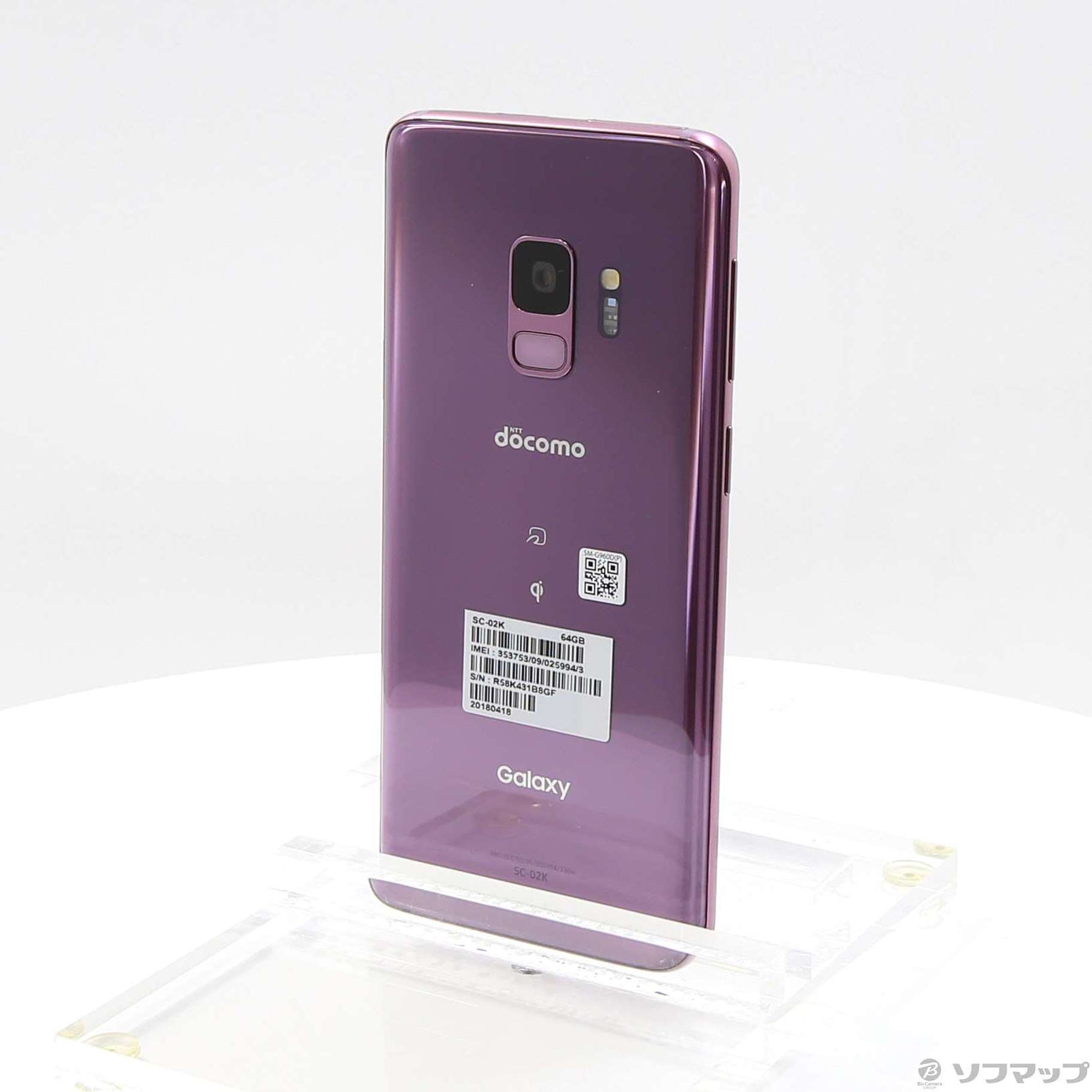 【良品】Galaxy S9 Lilac Purple au版SIMフリー4GB64GBアウトカメラ