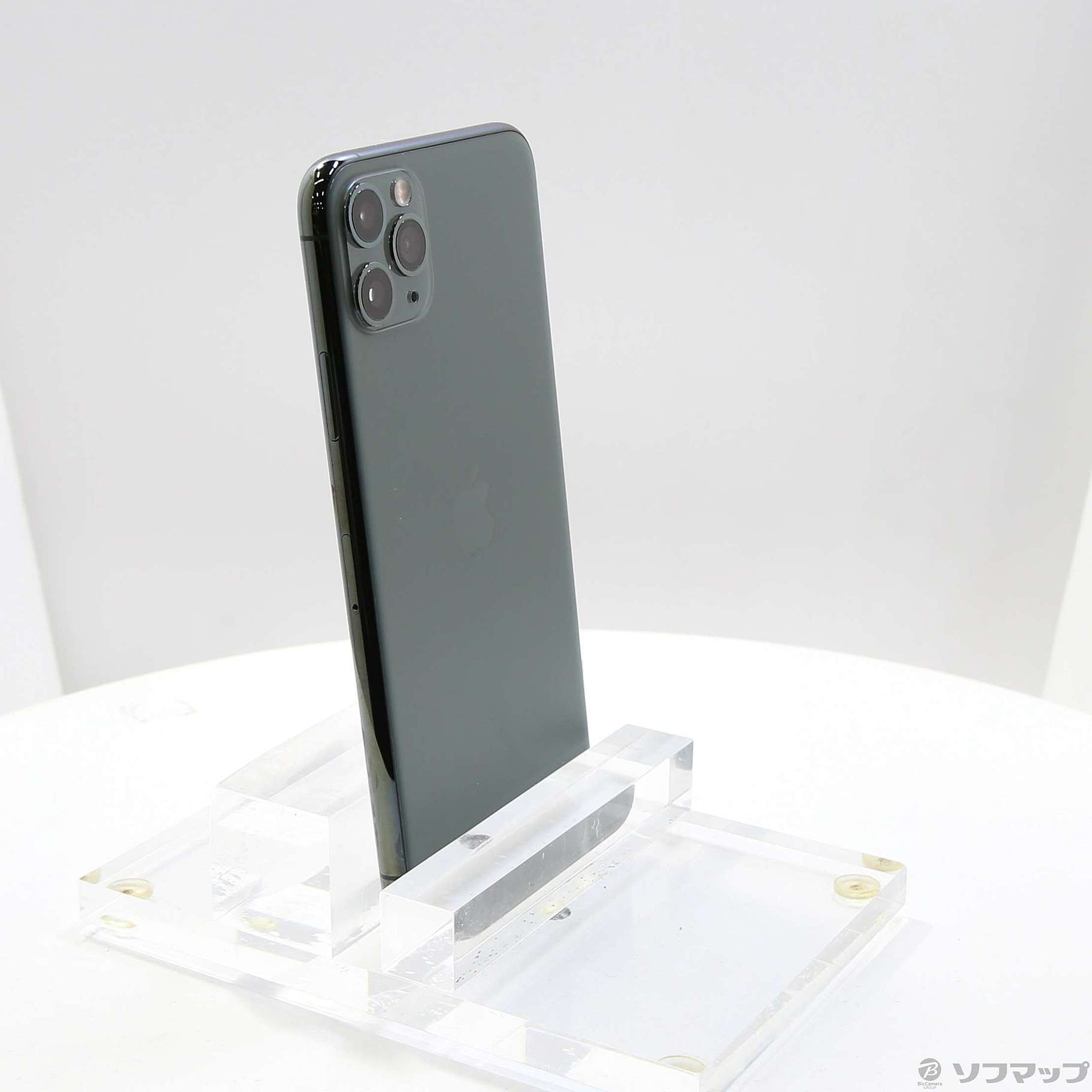中古】iPhone11 Pro Max 256GB ミッドナイトグリーン MWHM2J／A SIM