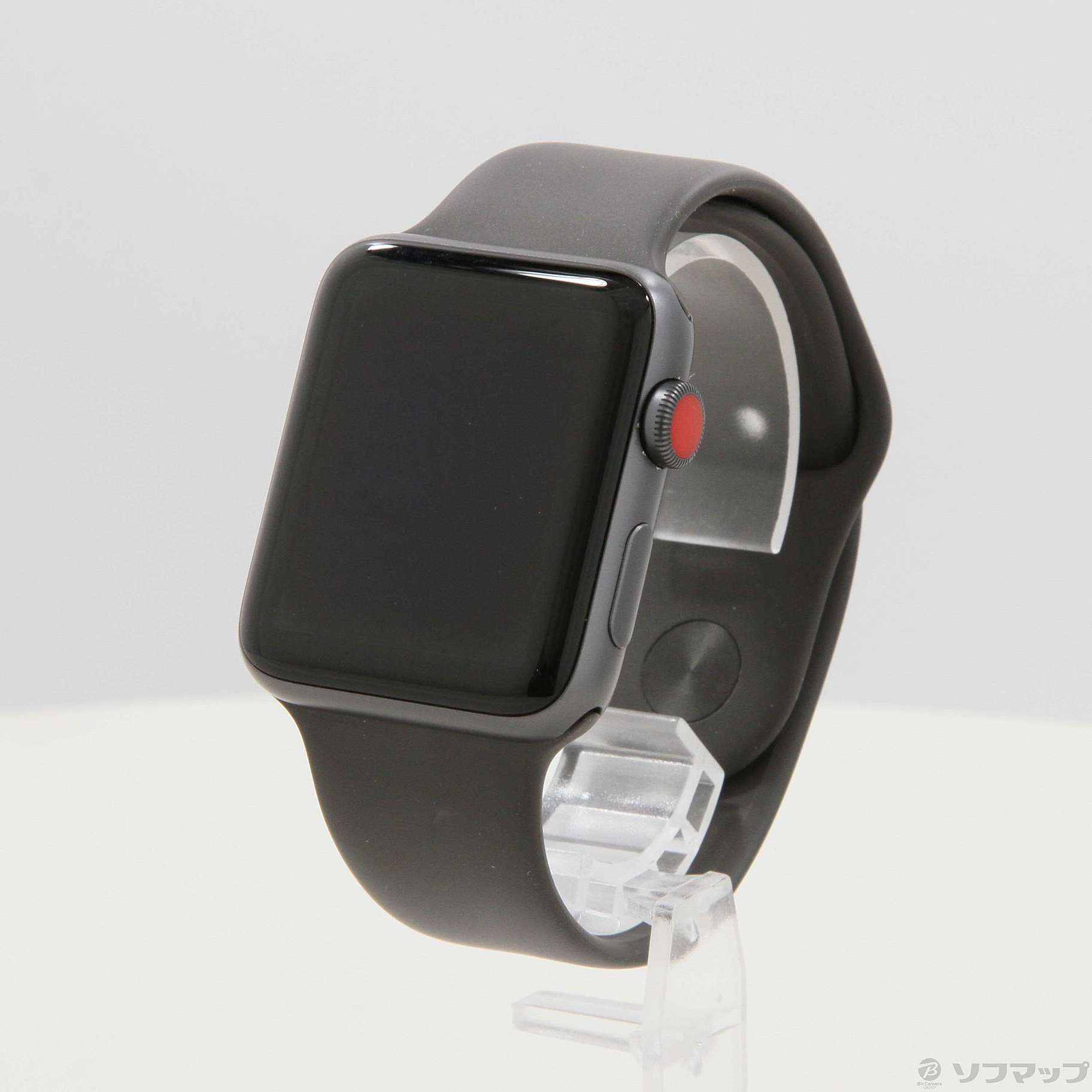 Apple Watch Series 3 GPS + Cellular 42mm スペースグレイアルミニウムケース グレイスポーツバンド