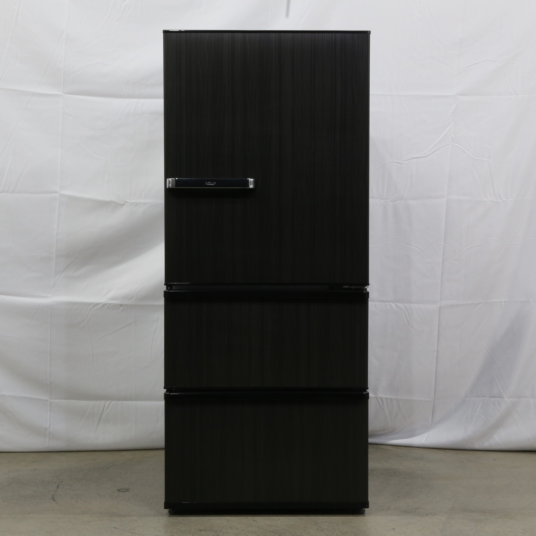 中古】〔展示品〕 冷蔵庫 ウッドブラック AQR-SV27N(K) ［幅60cm