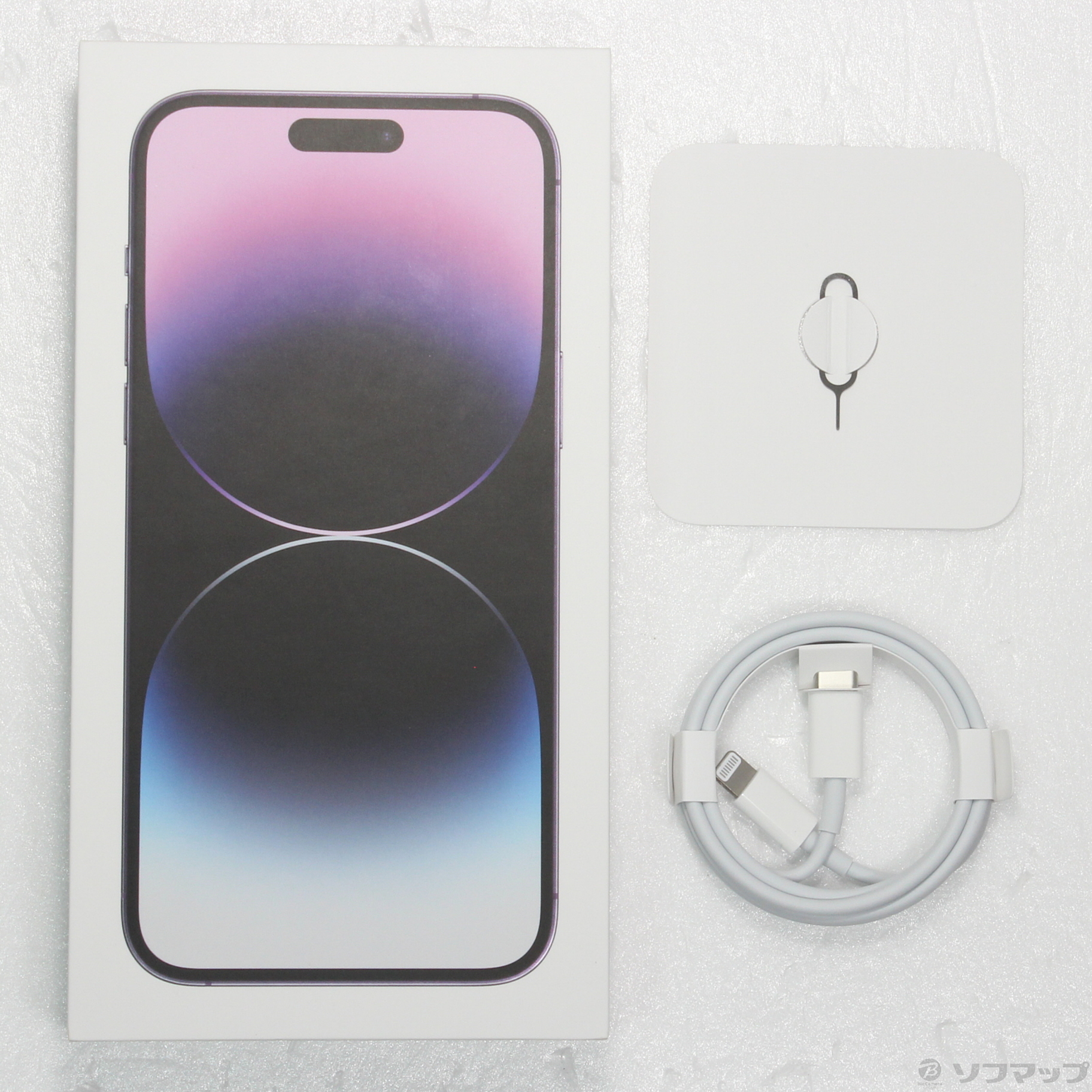 中古】iPhone14 Pro Max 256GB ディープパープル MQ9E3J／A SIMフリー