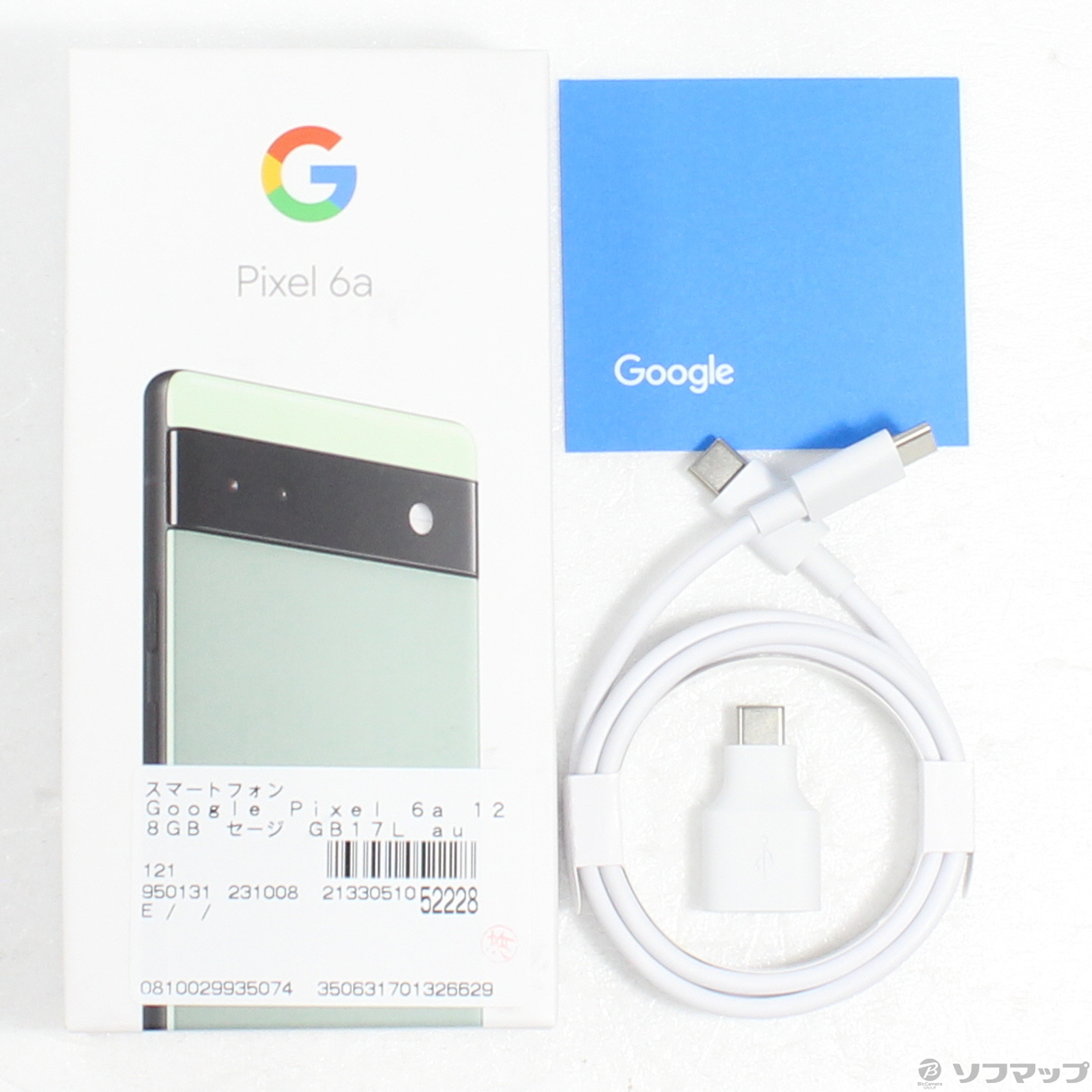 中古】Google Pixel 6a 128GB セージ GB17L auロック解除SIMフリー