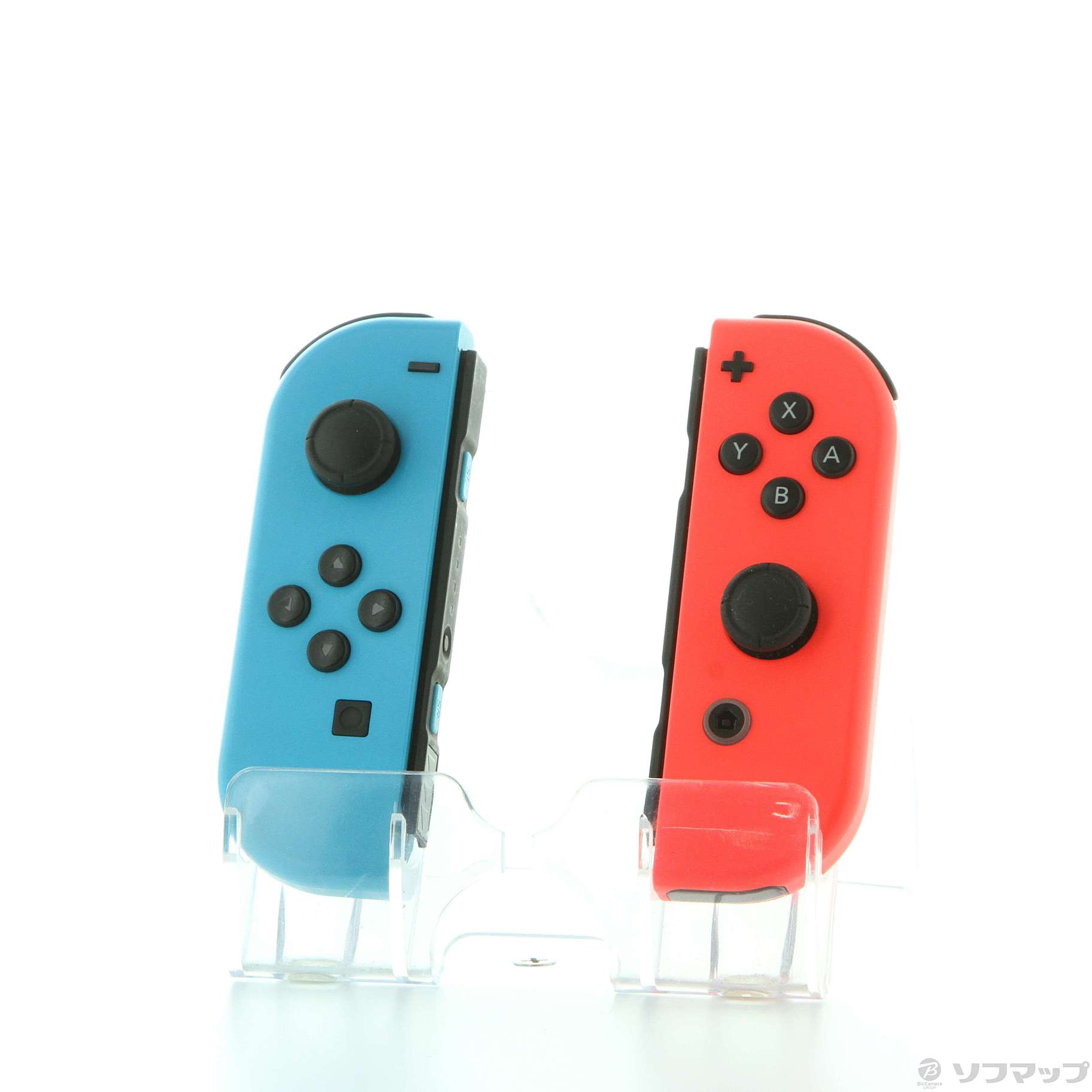 中古品〕 JOY-CON (L) ネオンレッド／ (R) ネオンブルー HAC-A-JAEA ...