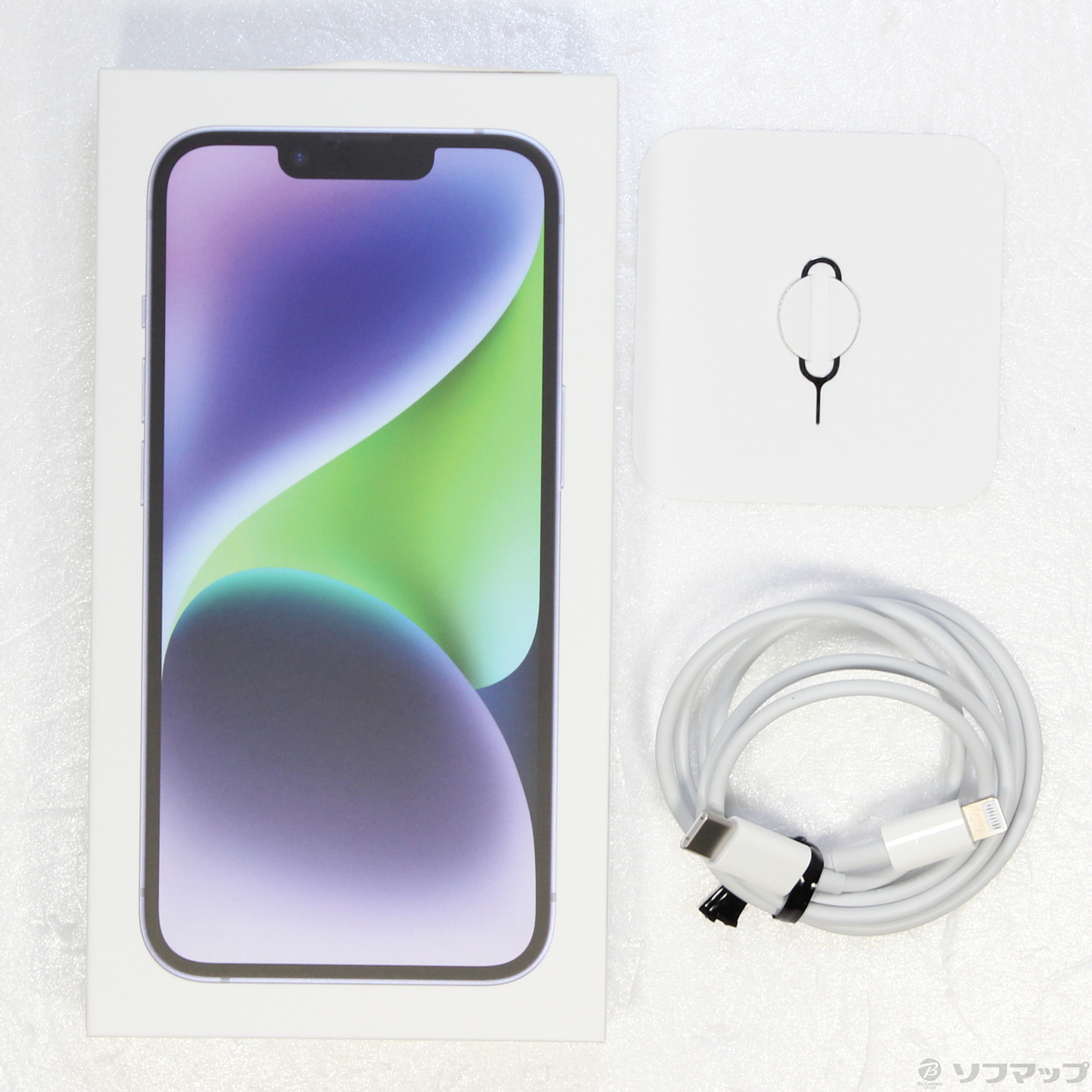 中古】iPhone14 256GB パープル MPW93J／A SIMフリー [2133051070215