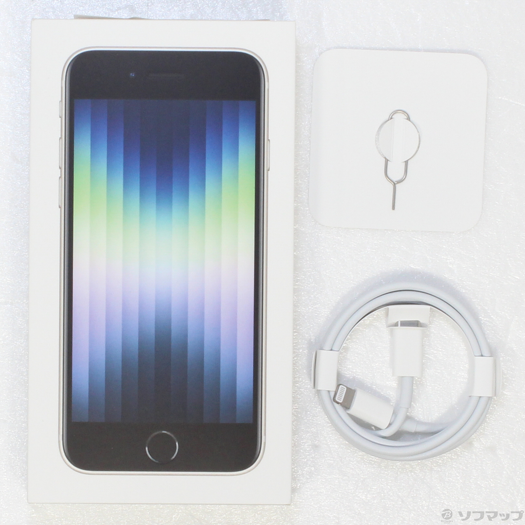 中古】iPhone SE 第3世代 128GB スターライト MMYG3J／A SIMフリー