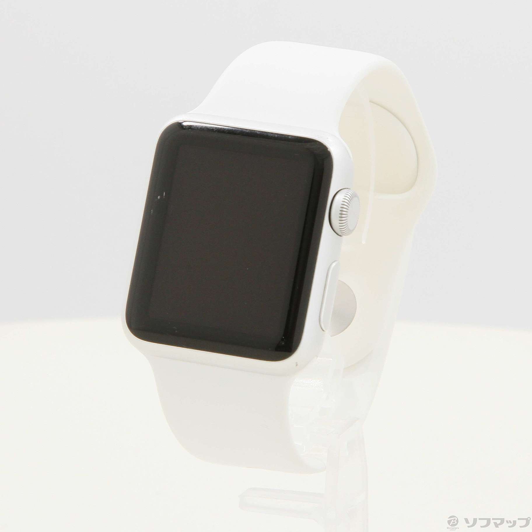 中古】Apple Watch Sport 38mm シルバーアルミニウムケース ホワイト