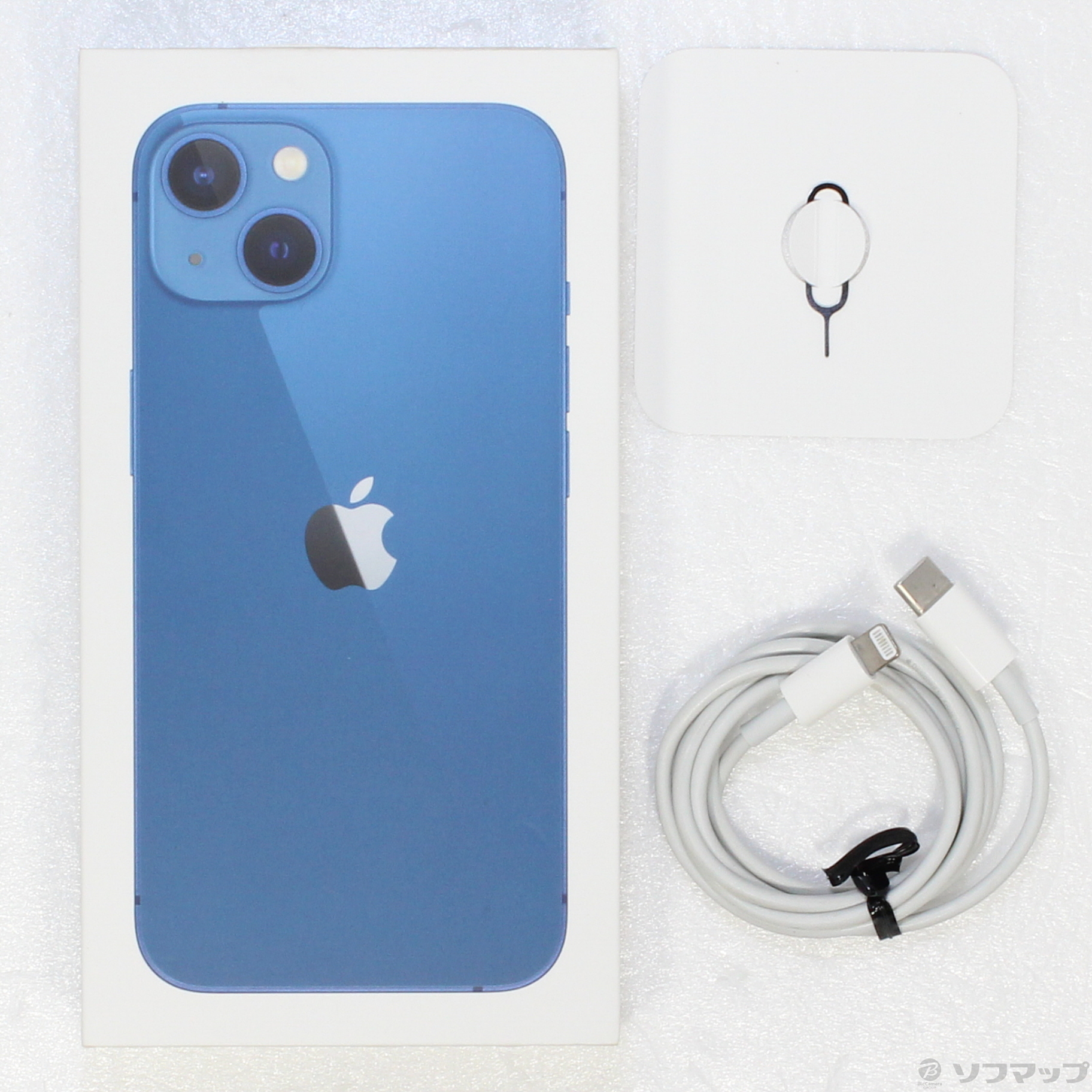 中古】iPhone13 128GB ブルー MLNG3J／A SIMフリー [2133051101179