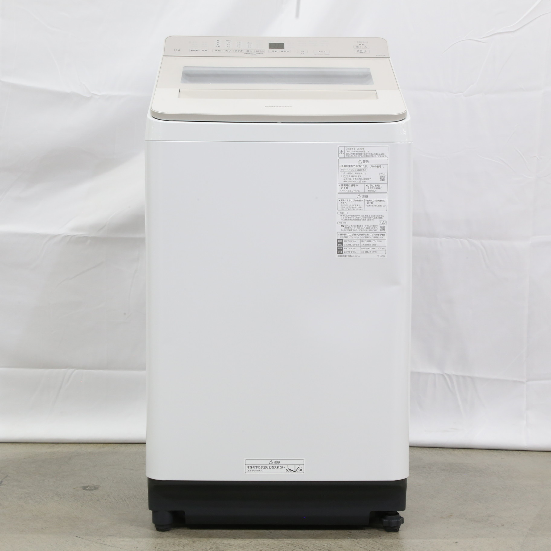 中古】〔中古品〕 全自動洗濯機 FAシリーズ シャンパン NA-FA10K2-N 
